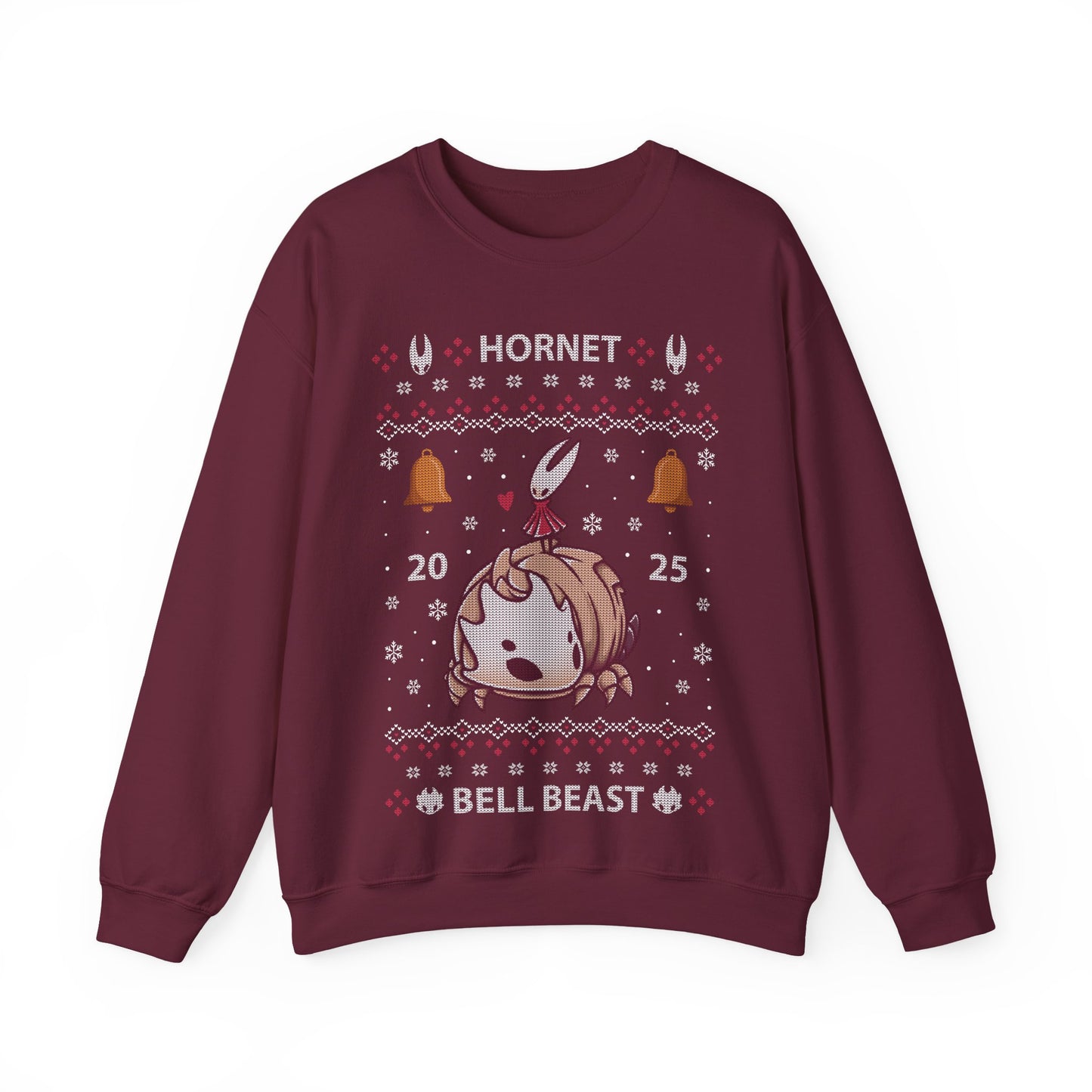 Gamer crewneck sweatshirt inspired by Hornet and Bell Beast characters from Hollow Knight Silksong metroidvania indie game in ugly christmas sweater art style.
hollow knight silksong xmas sweater, hollow knight silksong merch, hollow knight silksong video games christmas merch, hollow knight silksong xmas merch, hollow knight silksong crewneck sweater, hollow knight silksong merch, hollow knight silksong merch, gaming crewneck sweatshirt, gamer sweatshirt, cute kawaii gaming sweatshirt