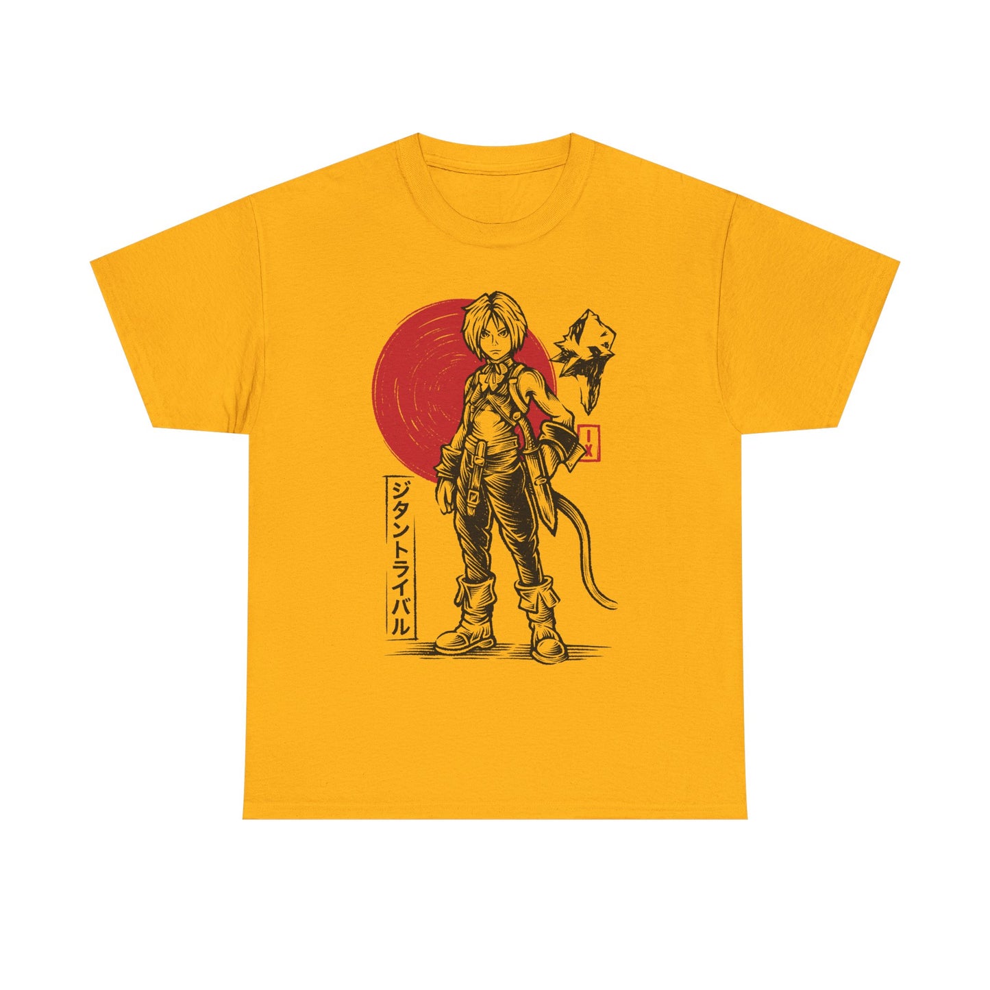 Gamer t-shirt inspired by Zidane Tribal - Yitan from Final Fantasy IX - FFIX rpg video game in Sumi-e japanese art style.
final fantasy ix vivi ornitier t-shirt, final fantasy ix zidane tribal sumi-e t-shirt, final fantasy 9 zidane tribal t-shirt, ffix zidane tribal t-shirt, ffix zidane tribal sumi-e t-shirt, final fantasy ix zidane tribal japanese art t-shirt, ffix video game merch, final fantasy ix remake t-shirt, final fantasy ix remake zidane tribal t-shirt, ffix remake merch, ff9 remake
