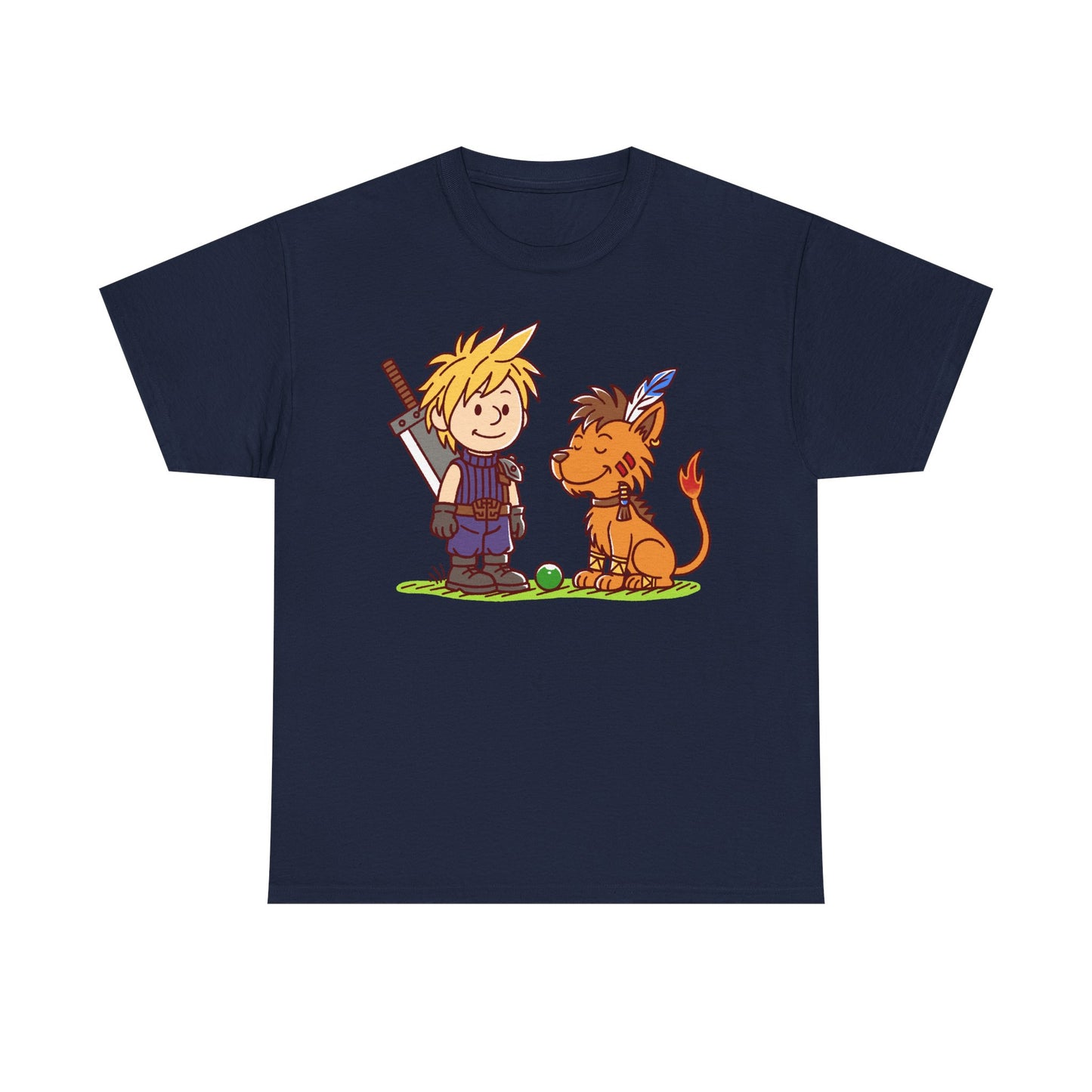 Gamer t-shirt design inspired by Cloud Strife & Red XIII (Nanaki) from Final Fantasy VII (FFVII - FF7) rpg video game.
final fantasy t-shirt, final fantasy vii cloud strife t-shirt, final fantasy 7 cloud red xiii t-shirt, ffvii cloud strife t-shirt, ffvii nanaki t-shirt, final fantasy vii red xiii t-shirt, final fantasy chocobo t-shirt , final fantasy vii tifa lockhart t-shirt, ffvii barret wallace t-shirt, final fantasy vii rebirth merch, final fantasy vii rebirth cloud t-shirt, ffvii merch