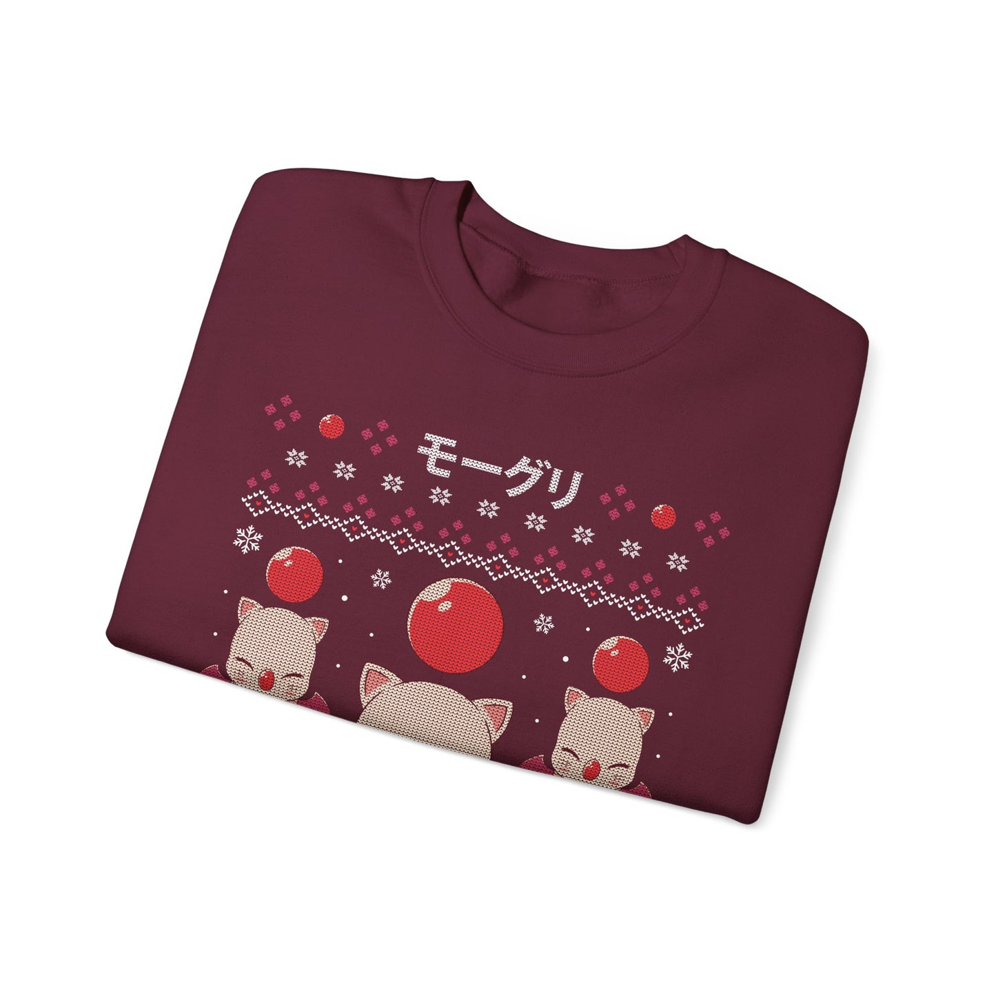 Moogle Kupo! Xmas Unisex Crewneck Sweatshirt - Final Fantasy Ugly Christmas Sweater