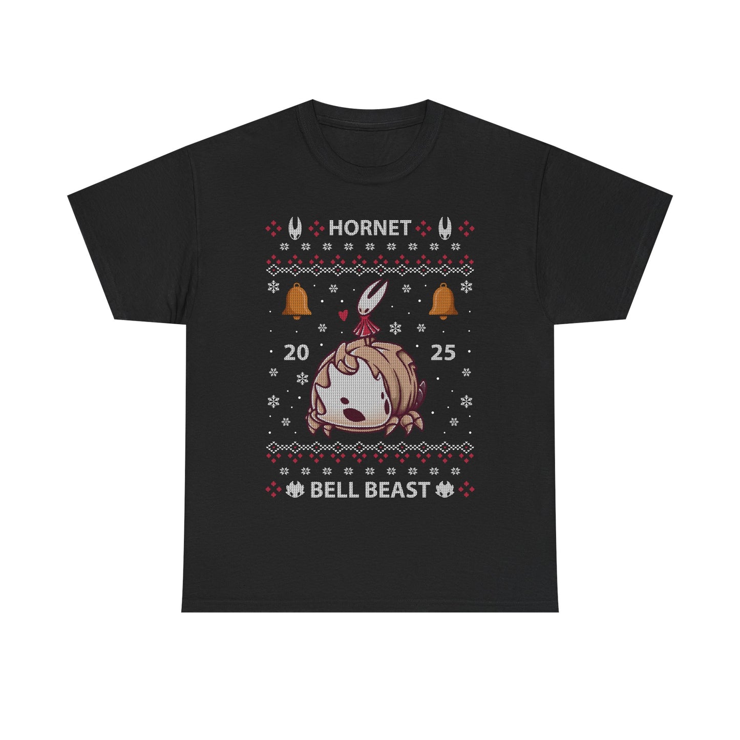 Gamer t-shirt inspired by Hornet and Bell Beast characters from Hollow Knight Silksong metroidvania indie game in ugly christmas sweater art style.
bell beast, gamer t-shirt, gaming, hollow knight, hollowknight, hornet, indie game, metroidvania, sherma, silksong, the knight, video games, videogames, xmas, ugly christmas sweater, hollow knight christmas sweater, hornet hollow knight xmas, xmas gaming gift, christmas gamer gift, ugly christmas sweater, hollow knight christmas ugly sweater tee