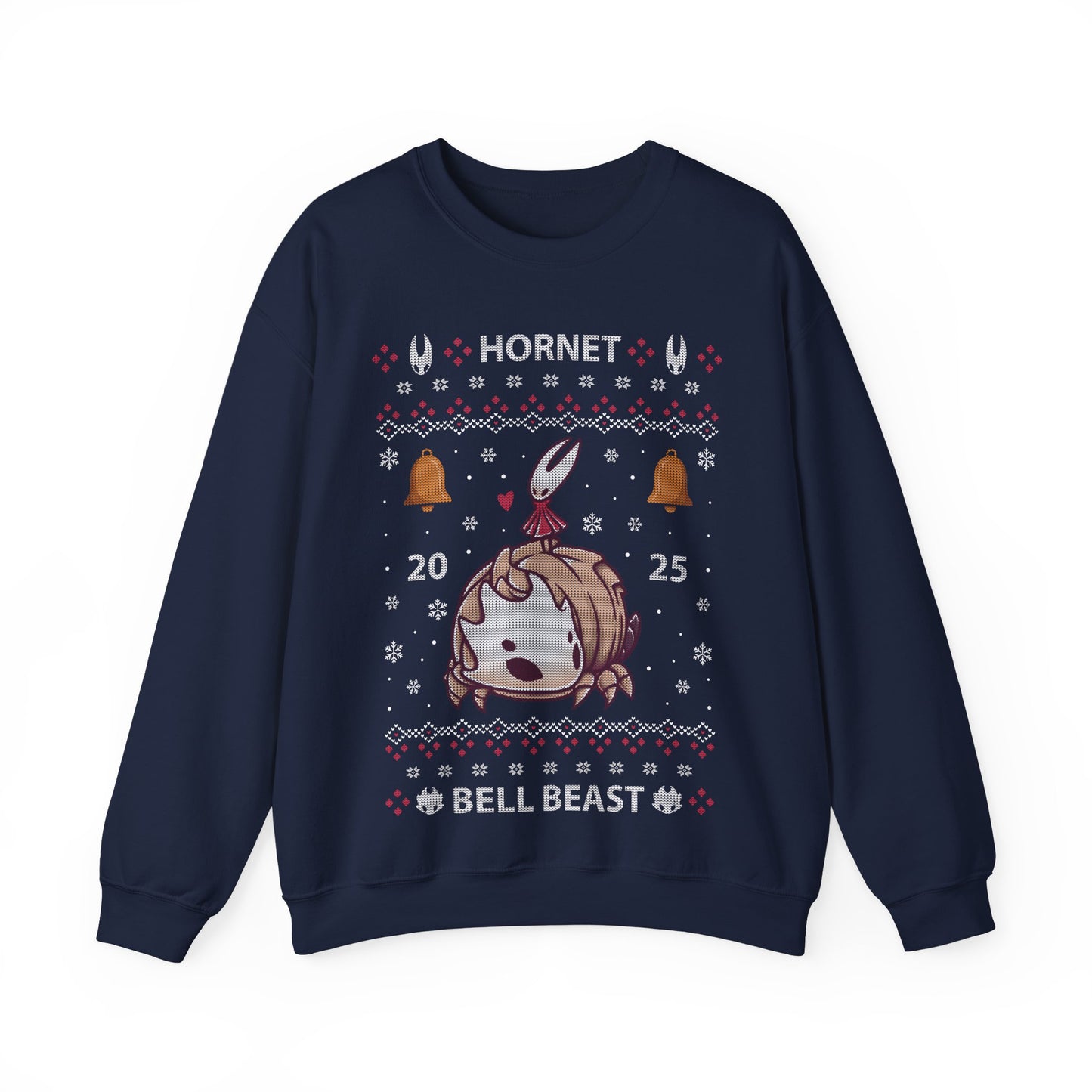 Gamer crewneck sweatshirt inspired by Hornet and Bell Beast characters from Hollow Knight Silksong metroidvania indie game in ugly christmas sweater art style.
hollow knight silksong xmas sweater, hollow knight silksong merch, hollow knight silksong video games christmas merch, hollow knight silksong xmas merch, hollow knight silksong crewneck sweater, hollow knight silksong merch, hollow knight silksong merch, gaming crewneck sweatshirt, gamer sweatshirt, cute kawaii gaming sweatshirt