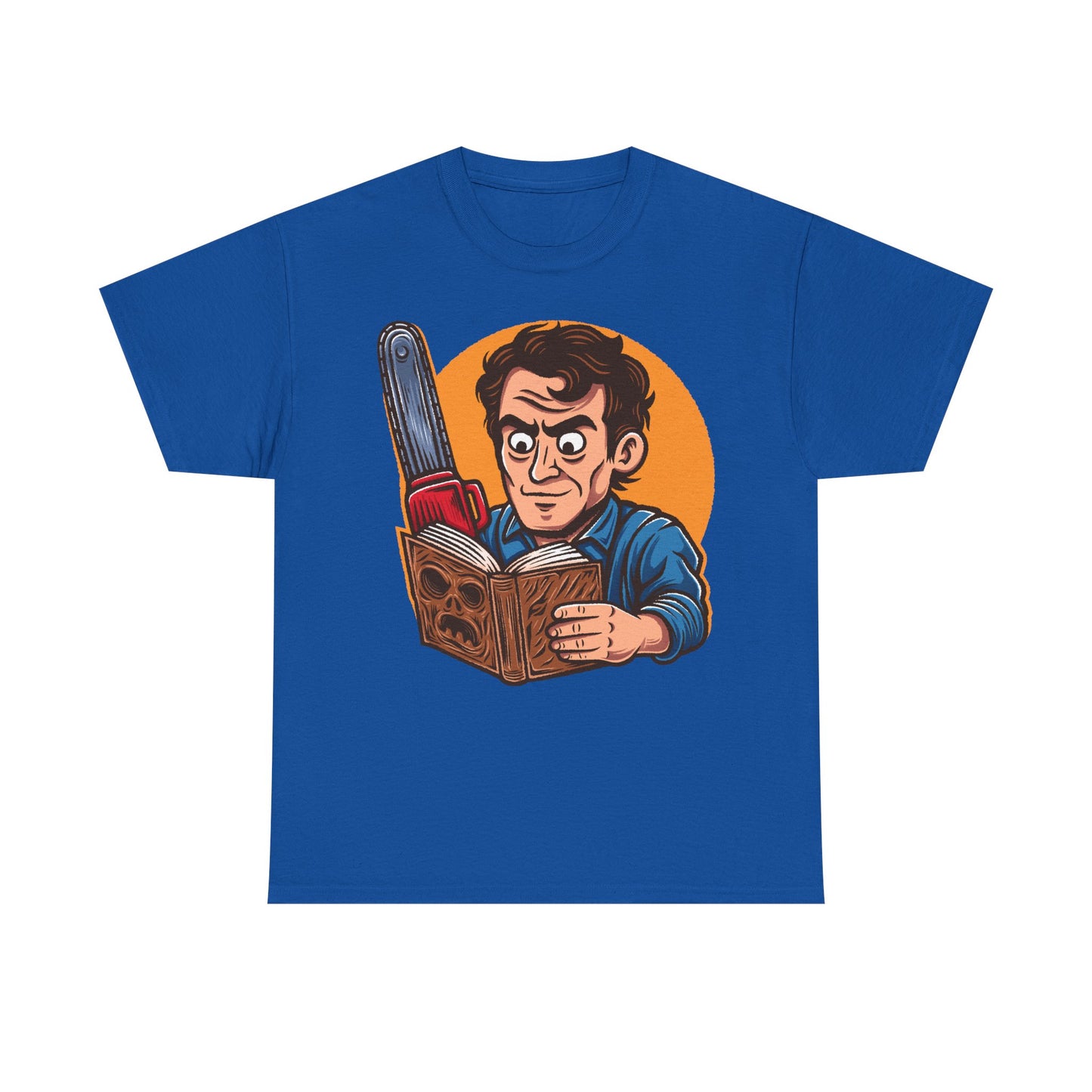 Groovy! A funny Evil Dead T-shirt featuring Ash Williams reading the Necronomicon wrong. Perfect for 90s horror comedy fans. Every single little tiny syllable matters reading Necronomicon Ex-Mortis. Klaatu Verata Nikto!
ash williams funny t-shirt, evil dead ash williams t-shirt, evil dead army of darkness ash williams t-shirt, ash vs evil dead t-shirt, evil dead army of darkness ash necronomicon t-shirt, necronomicon ex-mortix funny shirt, 90s horror movies t-shirt, 90s horror comedy movie tee