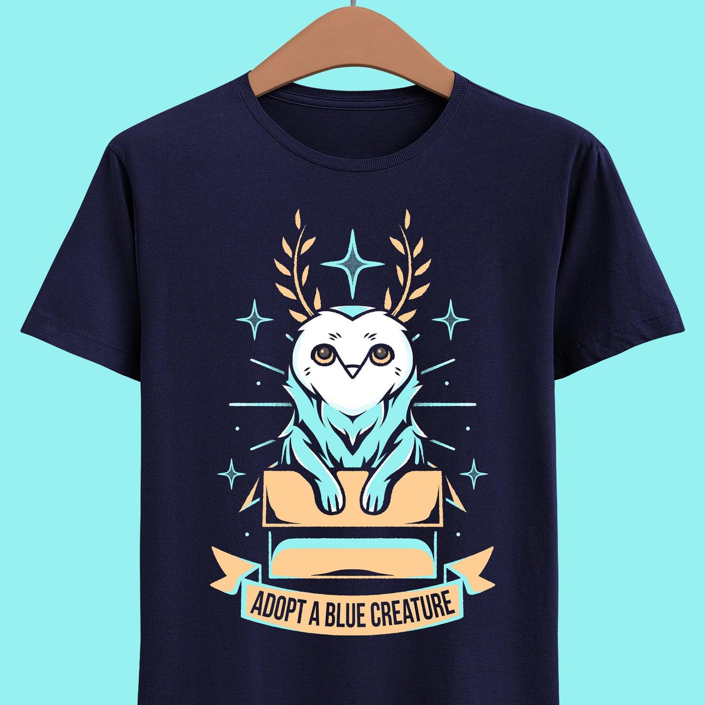 Illustration of Blupee inside a box ready to be adopted. Perfect shirt for The Legend of Zelda (TLOZ) Breath of the Wild & Tears of the Kingdom video games fans.
blupee, korok, zelda, shirt, tee, t-shirt, video games, gaming, totk, botw, breath of the wild, tears of the kingdom, the legend of zelda, cute, creature, kawaii, adopt, adopt me, adopt a pet