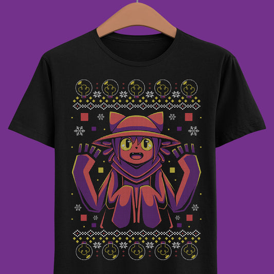 Gamer t-shirt inspired in Niko from OneShot indie game in ugly christmas sweater art style.
niko oneshot t-shirt, oneshot niko t-shirt, oneshot indie game t-shirt, niko oneshot game christmas ugly sweater, oneshot game christmas shirt, niko oneshot indie game merch, oneshot video game merch, niko oneshot merch, gaming merch, indie game merch, gaming christmas shirt, gaming xmas sweater shirt, oneshot niko lightbulb shirt, oneshot indie game christmas merch, gamer christmas gift, gaming xmas