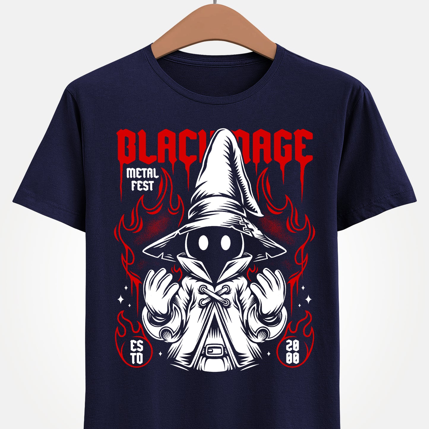 Gamer t-shirt design inspired in Vivi Ornitier from Final Fantasy IX - FFIX video game in heavy metal music band art style. Perfect shirt for video games and metal music lovers.
final fantasy ix t-shirt, ffix t-shirt, ffix vivi ornitier t-shirt, ffix vivi ornitier heavy metal t-shirt, final fantasy ix vivi ornitier heavy metal t-shirt, final fantasy 9 black mage vivi ornitier t-shirt, gaming metal art t-shirt, video games metal band t-shirt, ff9 vivi ornitier heavy metal band t-shirt, ff9 shirt