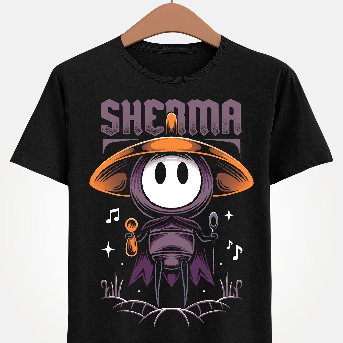 Gamer t-shirt inspired by Sherma character from Hollow Knight Silksong metroidvania indie game.
hollow knight, hollow knight silksong, hollow knight silksong hornet t-shirt, hollow knight silksong merch, hollow knight silksong t-shirt, hollow knight silksong hornet tee, hollow knight hornet and lace t-shirt, hollow knight silksong indie game merch, hollow knight silksong hornet shirt, hollow knight the knight t-shirt, hollow knight silksong sherma t-shirt, hollow knight silksong sherma tee