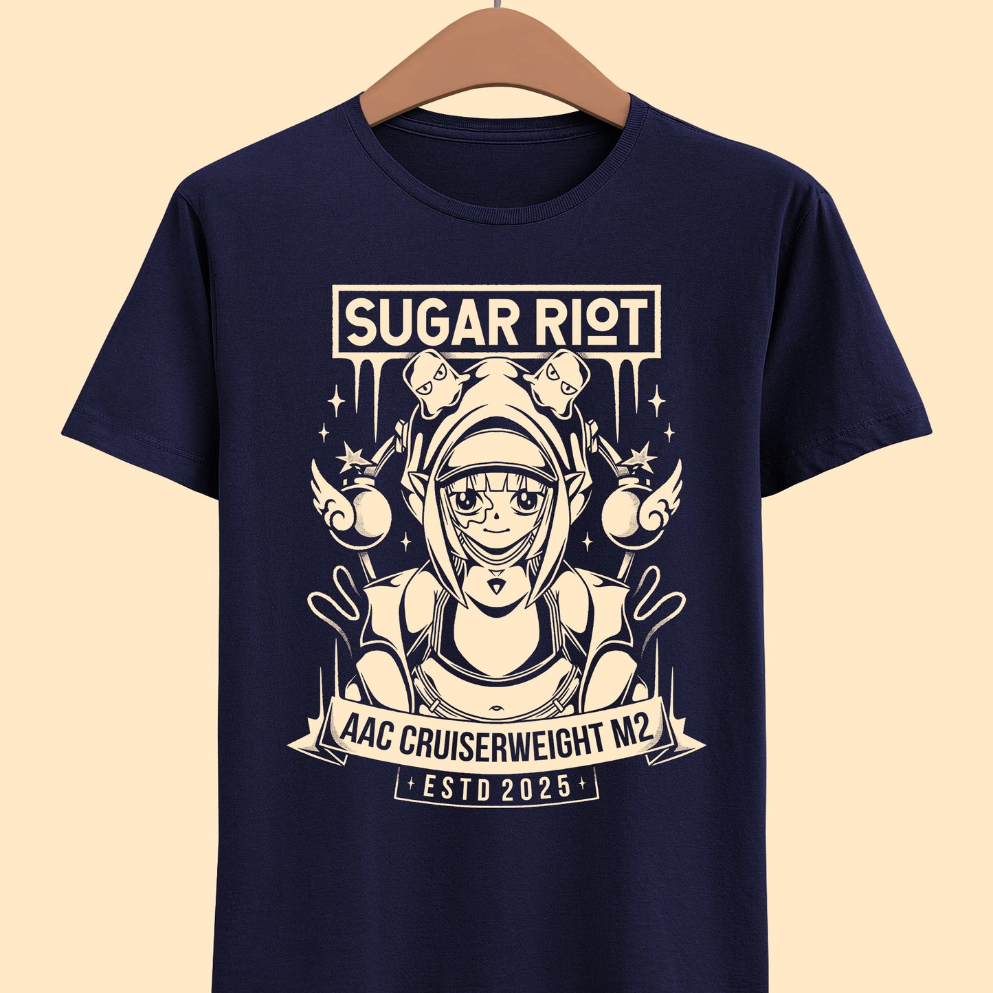 Gamer t-shirt inspired in Sugar Riot the second boss in the Cruiserweight division of the Arcadion (AAC Cruiserweight M2 Raid) from Final Fantasy XIV: Dawntrail Seekers of Eternit (ffxiv - ff14) mmorpg video game.
final fantasy xiv, dawntrail, final fantasy 14, ffxiv, ff14, sugar riot, the arcadion, raid, yan, tural, seekers of eternity, mmorpg video game, gamer t-shirt, gaming shirt, AAC Cruiserweight, AAC Cruiserweight M2, boss, solution nine, lalafell