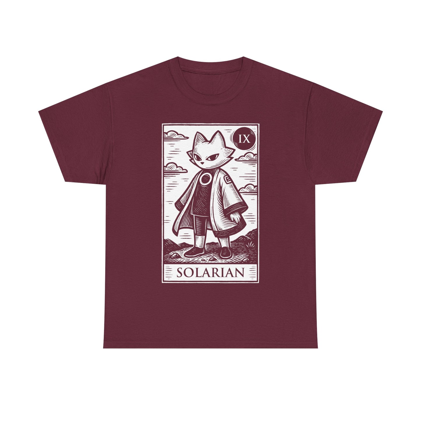 Gamer t-shirt inspired by Yi from Nine Sols indie video game in tarot card art style.
nine sols, 9 sols, nine sols t-shirt, nine sols yi t-shirt,yi, nine sols video game t-shirt, nine sols video game merch, nine sols yi solarian t-shirt, nine sols metroidvania video game t-shirt, solarian, yi tao alchemist nine sols tee, fangshi, gaming tarot card art t-shirt, nine sols metroidvania gamer t-shirt, indie game merch, nine sols metroidvania video game merchandising, video games merch, linocut art