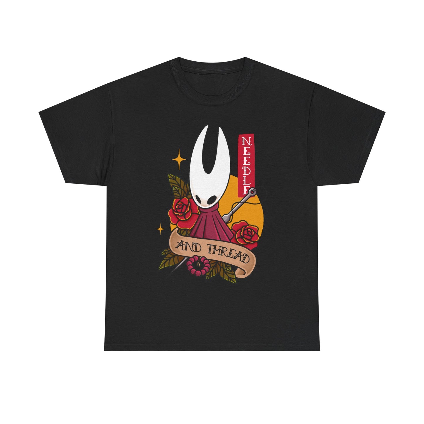 Gamer t-shirt inspired by Hornet from Hollow Knight Silksong metroidvania video game in tattoo art style.
hollow knight, hollow knight silksong, hollow knight silksong hornet t-shirt, hollow knight silksong merch, hollow knight silksong t-shirt, hollow knight silksong hornet tee, hollow knight hornet and lace t-shirt, hollow knight silksong indie game merch, hollow knight silksong hornet shirt, hollow knight tattoo art t-shirt, hollow knight silksong hornet tattoo t-shirt, hollow knight tattoo