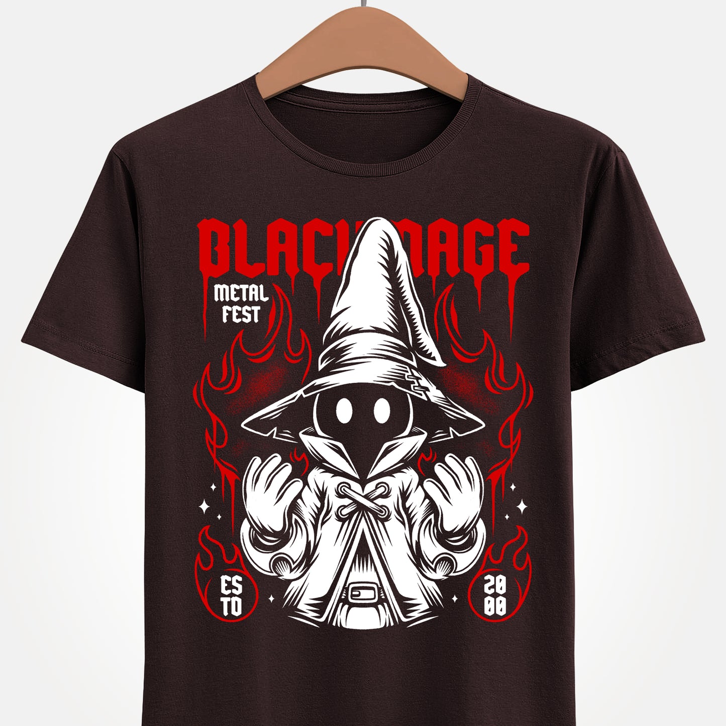 Gamer t-shirt design inspired in Vivi Ornitier from Final Fantasy IX - FFIX video game in heavy metal music band art style. Perfect shirt for video games and metal music lovers.
final fantasy ix t-shirt, ffix t-shirt, ffix vivi ornitier t-shirt, ffix vivi ornitier heavy metal t-shirt, final fantasy ix vivi ornitier heavy metal t-shirt, final fantasy 9 black mage vivi ornitier t-shirt, gaming metal art t-shirt, video games metal band t-shirt, ff9 vivi ornitier heavy metal band t-shirt, ff9 shirt