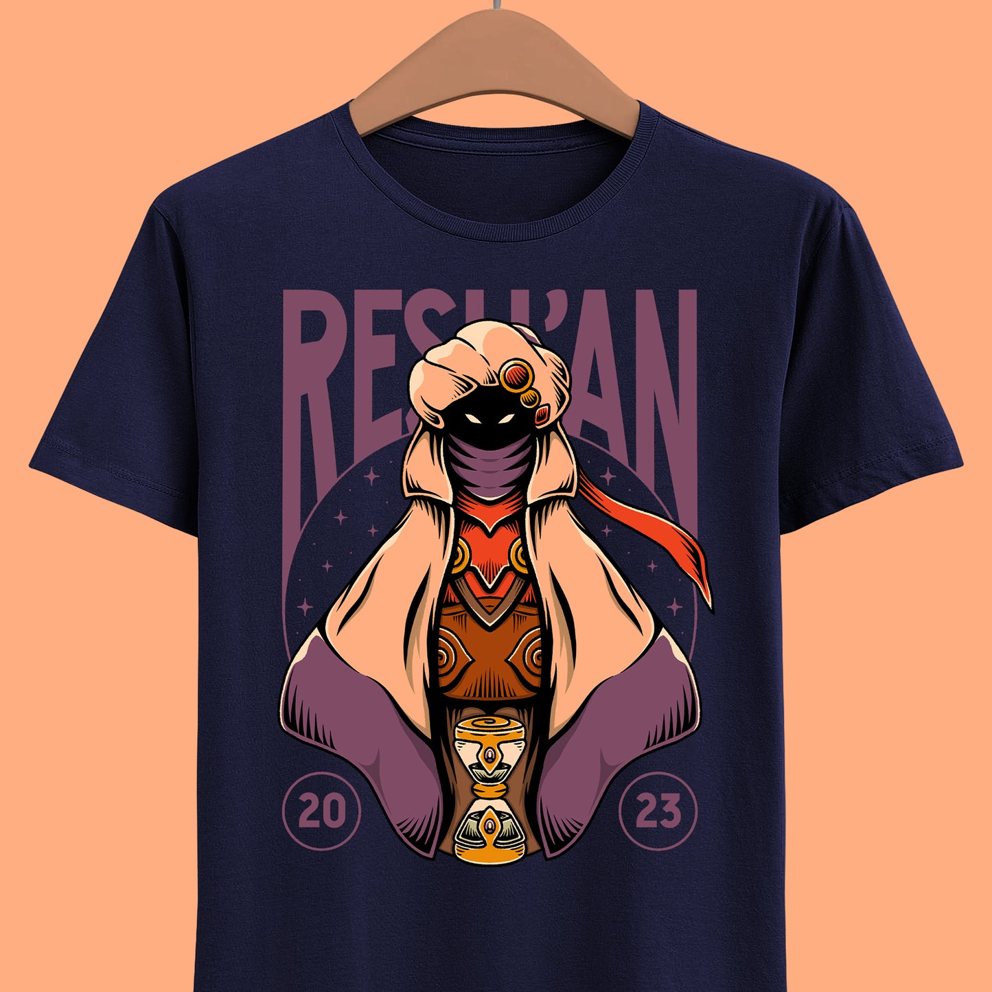 Gamer t-shirt inspired by Resh'an (The Archivist Alchemist) playable character on Sea of Stars pixel art turn based rpg video game.
sea of stars, 8 bit, garl warrior cook, zale, valere, gamer, gaming, indie game, pixel art, solstice warriors, video game, video games, resh'an, sea of stars t-shirt, sea of stars garl t-shirt, sea of stars zale t-shirt, sea of stars valere t-shirt, sea of stars artificer t-shirt, sea of stars throes of the watchmaker t-shirt, sea of stars sea seraï t-shirt
