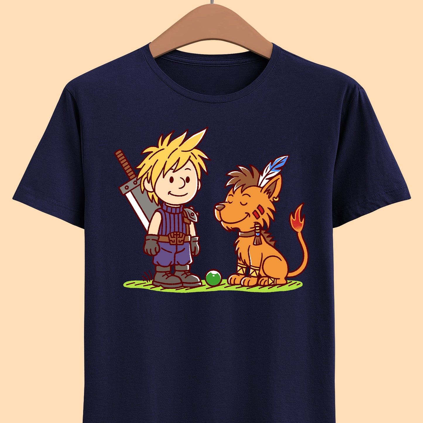 Gamer t-shirt design inspired by Cloud Strife & Red XIII (Nanaki) from Final Fantasy VII (FFVII - FF7) rpg video game.
final fantasy t-shirt, final fantasy vii cloud strife t-shirt, final fantasy 7 cloud red xiii t-shirt, ffvii cloud strife t-shirt, ffvii nanaki t-shirt, final fantasy vii red xiii t-shirt, final fantasy chocobo t-shirt , final fantasy vii tifa lockhart t-shirt, ffvii barret wallace t-shirt, final fantasy vii rebirth merch, final fantasy vii rebirth cloud t-shirt, ffvii merch