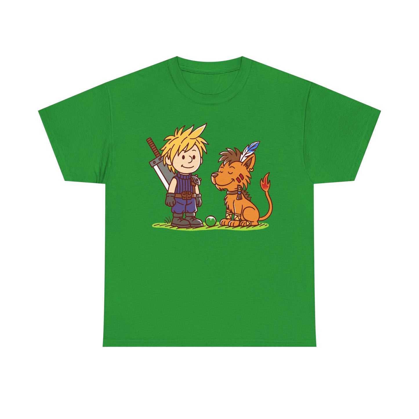 Gamer t-shirt design inspired by Cloud Strife & Red XIII (Nanaki) from Final Fantasy VII (FFVII - FF7) rpg video game.
final fantasy t-shirt, final fantasy vii cloud strife t-shirt, final fantasy 7 cloud red xiii t-shirt, ffvii cloud strife t-shirt, ffvii nanaki t-shirt, final fantasy vii red xiii t-shirt, final fantasy chocobo t-shirt , final fantasy vii tifa lockhart t-shirt, ffvii barret wallace t-shirt, final fantasy vii rebirth merch, final fantasy vii rebirth cloud t-shirt, ffvii merch