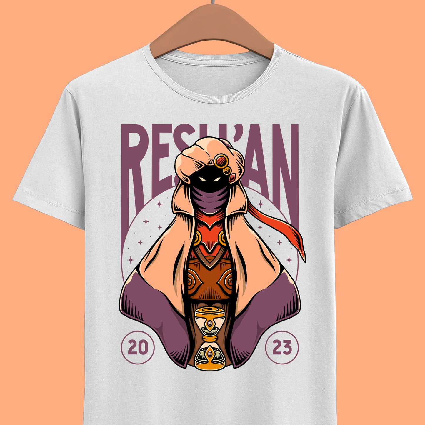 Gamer t-shirt inspired by Resh'an (The Archivist Alchemist) playable character on Sea of Stars pixel art turn based rpg video game.
sea of stars, 8 bit, garl warrior cook, zale, valere, gamer, gaming, indie game, pixel art, solstice warriors, video game, video games, resh'an, sea of stars t-shirt, sea of stars garl t-shirt, sea of stars zale t-shirt, sea of stars valere t-shirt, sea of stars artificer t-shirt, sea of stars throes of the watchmaker t-shirt, sea of stars sea seraï t-shirt
