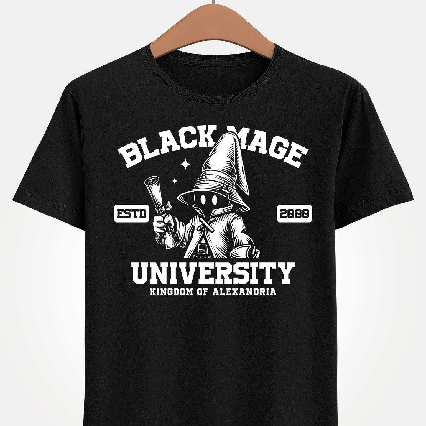 Gamer t-shirt design inspired by Vivi Ornitier black mage from Final Fantasy IX - FFIX.
final fantasy ix vivi ornitier t-shirt, final fantasy ix merch, final fantasy ix black mage t-shirt, final fantasy 9 vivi ornitier t-shirt, final fantasy 9 black mage t-shirt, ffix vivi ornitier t-shirt, ffix black mage university t-shirt, final fantasy university t-shirt, final fantasy back to school t-shirt, final fantasy ix university merch, final fantasy academy t-shirt, final fantasy college t-shirt
