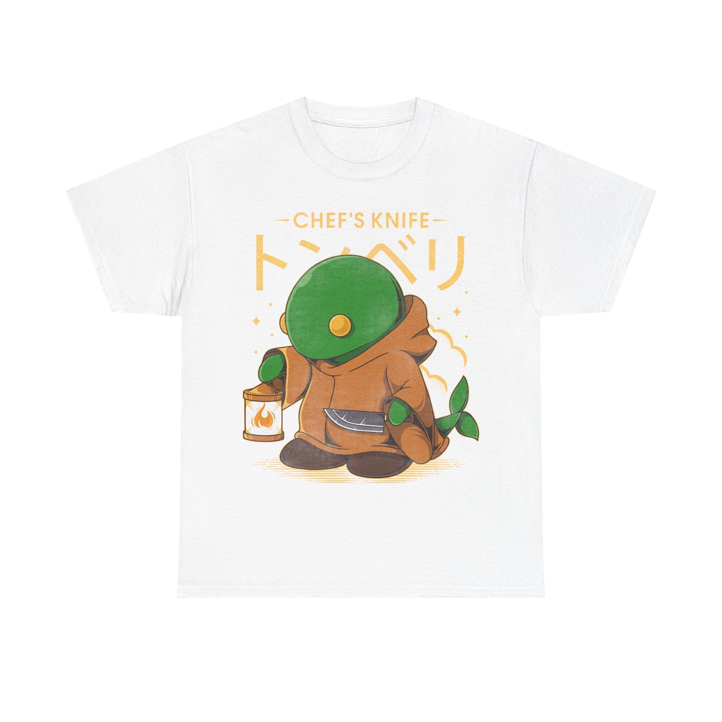 Gamer T-shirt inspired by Tonberry from Final Fantasy video games using Chef's Knife skill. Perfect shirt for Final Fantasy video games fans (Final Fantasy VII, Final Fantasy VII Rebirth, Final Final Fantasy XIV, FFXIV, FF14, FFVII, Final Fantasy VIII, Final Fantasy IX).
cloud strife t-shirt, aerith gainsborough t-shirt, final fantasy vii rebirth t-shirt, barret wallace t-shirt, red xiii, red xiii t-shirt, nanaki, nanaki t-shirt, final fantasy clothing, final fantasy tonberry t-shirt, final fantasy shirt