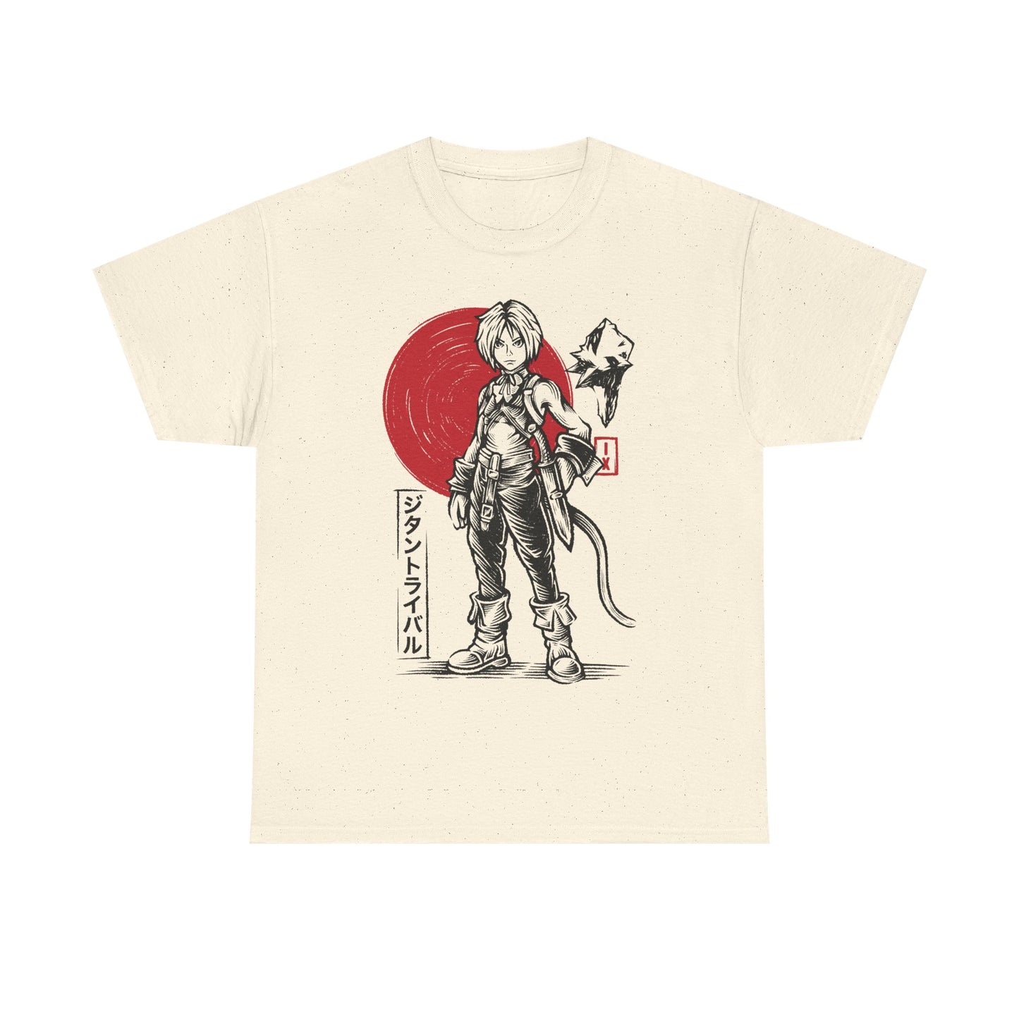 Gamer t-shirt inspired by Zidane Tribal - Yitan from Final Fantasy IX - FFIX rpg video game in Sumi-e japanese art style.
final fantasy ix vivi ornitier t-shirt, final fantasy ix zidane tribal sumi-e t-shirt, final fantasy 9 zidane tribal t-shirt, ffix zidane tribal t-shirt, ffix zidane tribal sumi-e t-shirt, final fantasy ix zidane tribal japanese art t-shirt, ffix video game merch, final fantasy ix remake t-shirt, final fantasy ix remake zidane tribal t-shirt, ffix remake merch, ff9 remake