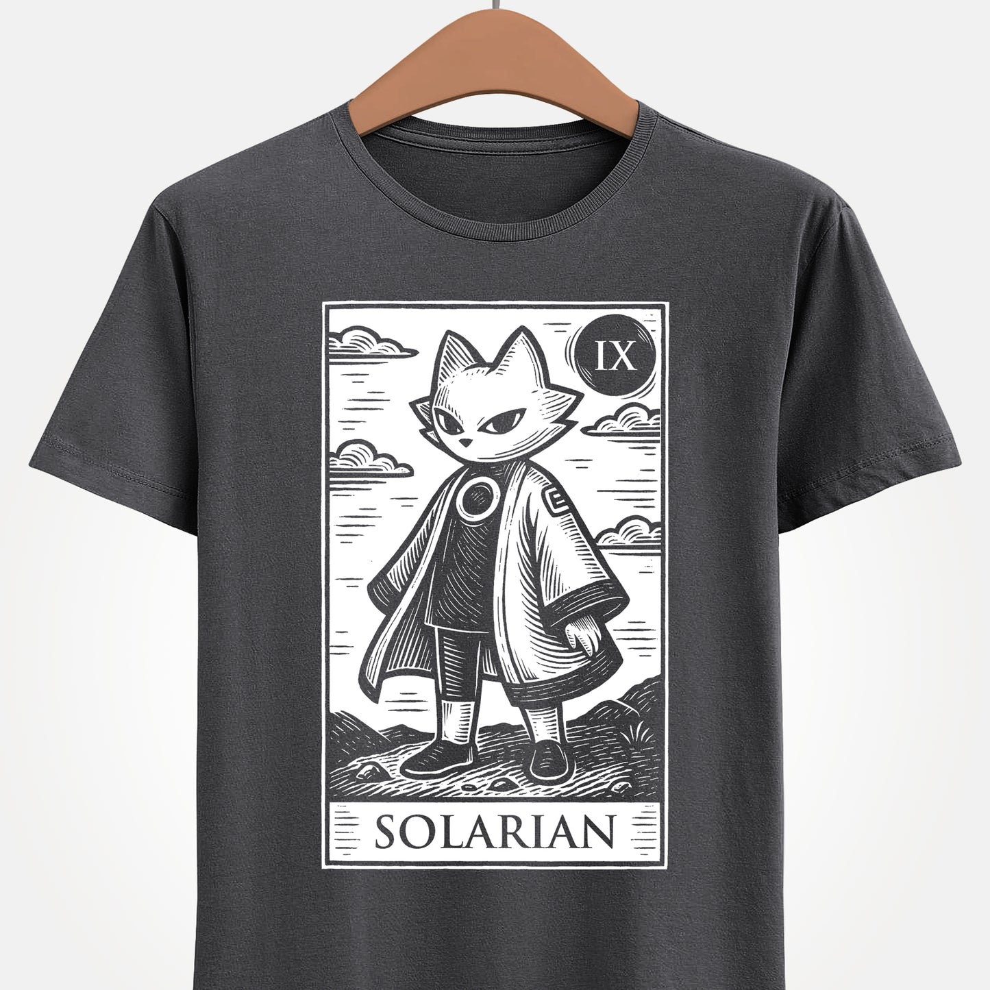 Gamer t-shirt inspired by Yi from Nine Sols indie video game in tarot card art style.
nine sols, 9 sols, nine sols t-shirt, nine sols yi t-shirt,yi, nine sols video game t-shirt, nine sols video game merch, nine sols yi solarian t-shirt, nine sols metroidvania video game t-shirt, solarian, yi tao alchemist nine sols tee, fangshi, gaming tarot card art t-shirt, nine sols metroidvania gamer t-shirt, indie game merch, nine sols metroidvania video game merchandising, video games merch, linocut art