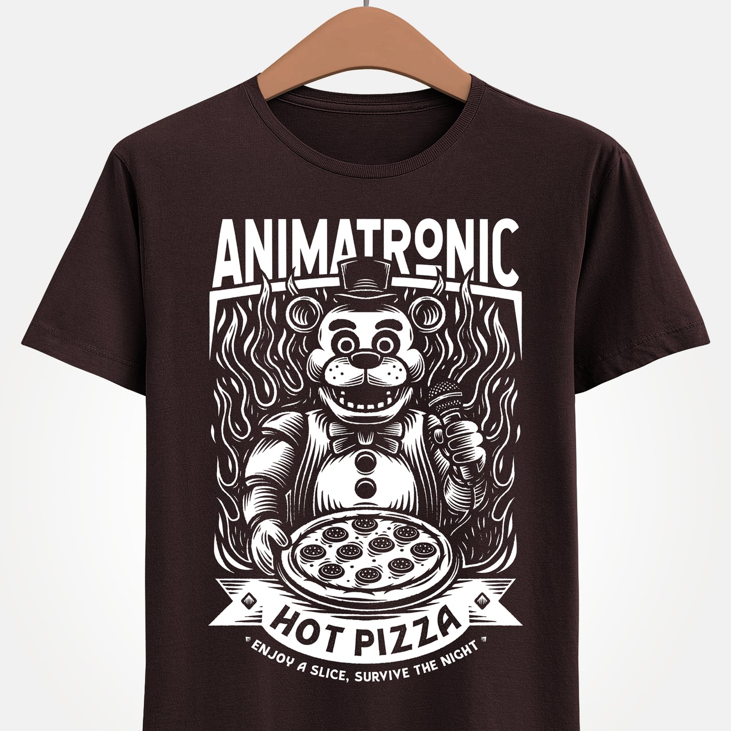 Gamer t-shirt design inspired by Freddy Fazbear from Five Nights At Freddy's video games. Perfect t-shirt for pizza & survival horror lovers.
five nights at freddy's t-shirt, five nights at freddy's freddy fazbear t-shirt, fnaf freddy fazbear t-shirt, fnaf freddy fazbear pizza tee, freddy fazbear pizza tee, fnaf survival horror video game shirt, gaming horror t-shirt, fnaf gamer survival horror t-shirt, 5naf gamer t-shirt, 5naf freddy fazbear t-shirt, five nights at freddy, fnaf, freddy fazbear