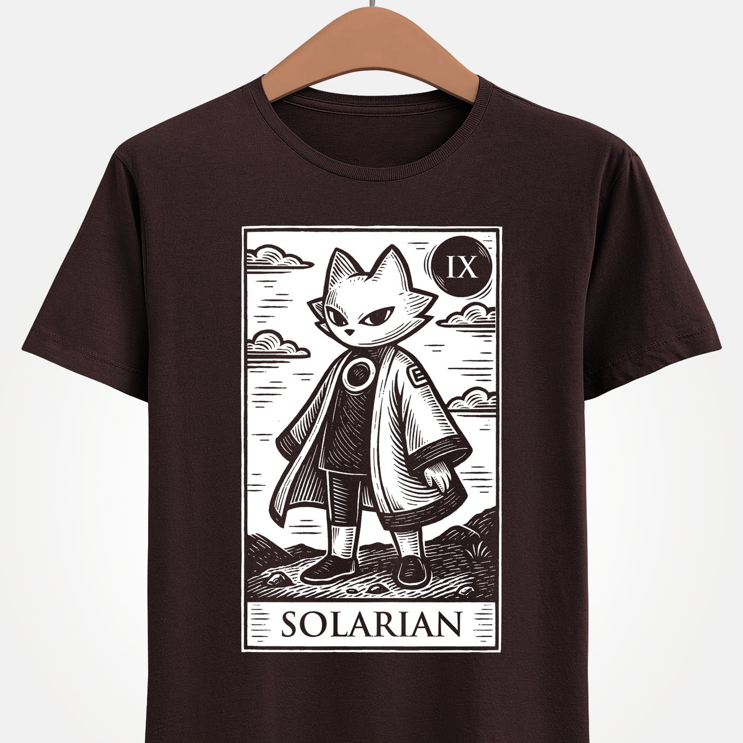 Gamer t-shirt inspired by Yi from Nine Sols indie video game in tarot card art style.
nine sols, 9 sols, nine sols t-shirt, nine sols yi t-shirt,yi, nine sols video game t-shirt, nine sols video game merch, nine sols yi solarian t-shirt, nine sols metroidvania video game t-shirt, solarian, yi tao alchemist nine sols tee, fangshi, gaming tarot card art t-shirt, nine sols metroidvania gamer t-shirt, indie game merch, nine sols metroidvania video game merchandising, video games merch, linocut art