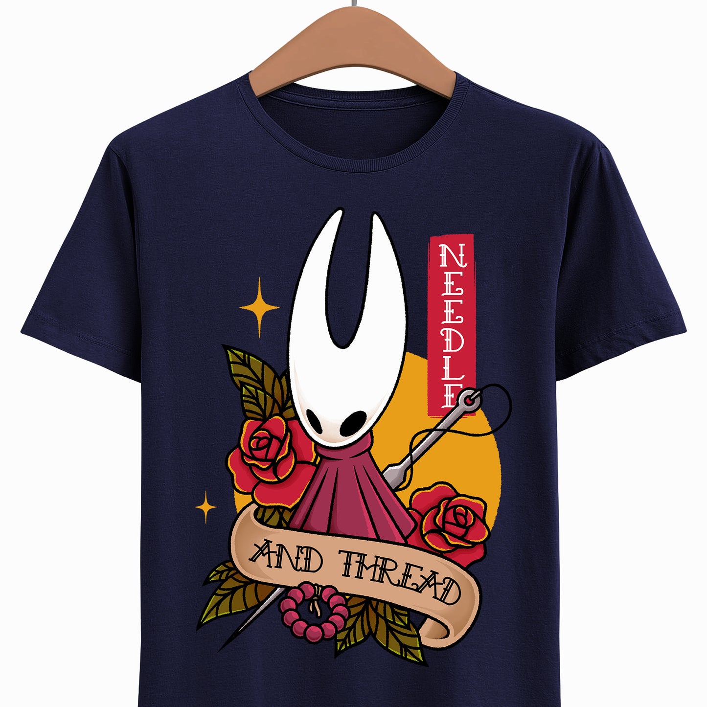 Gamer t-shirt inspired by Hornet from Hollow Knight Silksong metroidvania video game in tattoo art style.
hollow knight, hollow knight silksong, hollow knight silksong hornet t-shirt, hollow knight silksong merch, hollow knight silksong t-shirt, hollow knight silksong hornet tee, hollow knight hornet and lace t-shirt, hollow knight silksong indie game merch, hollow knight silksong hornet shirt, hollow knight tattoo art t-shirt, hollow knight silksong hornet tattoo t-shirt, hollow knight tattoo