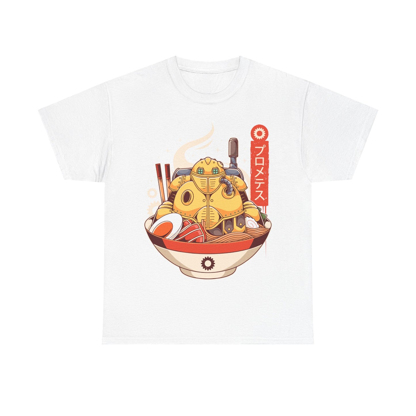 Gamer T-shirt inspired by Robo from Chrono Trigger video game inside a noodles ramen bowl in japanese art style.
chrono trigger, chrono trigger video game merch, chrono trigger merch, chrono trigger merchandising, chrono trigger robo t-shirt, chrono trigger robo ramen t-shirt, chrono trigger retrogaming tee, chrono trigger frog t-shirt, chrono trigger crono t-shirt, chrono trigger marle, chrono trigger lucca t-shirt, chrono cross t-shirt, dragon quest t-shirt, final fantasy shirt, chrono trigger robo tee