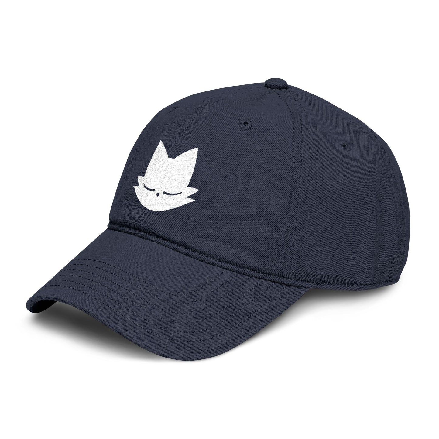 Yi embroidered washed baseball cap inspired by Nine Sols indie metroidvania video game with minimalist gaming design.
