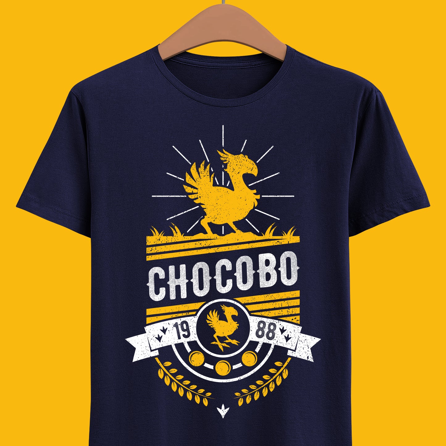 Gamer T-shirt inspired by chocobo from Final Fantasy video games. Perfect shirt for Final Fantasy video games Fans (Final Fantasy VII, Final Fantasy VII Rebirth, Final Final Fantasy XIV, FFXIV, FF14, FFVII, Final Fantasy VIII, Final Fantasy IX).
cloud strife t-shirt, aerith gainsborough t-shirt, final fantasy vii rebirth t-shirt, barret wallace t-shirt, red xiii, red xiii t-shirt, nanaki, nanaki t-shirt, final fantasy clothing, final fantasy apparel, final fantasy shirt, final fantasy t-shirt