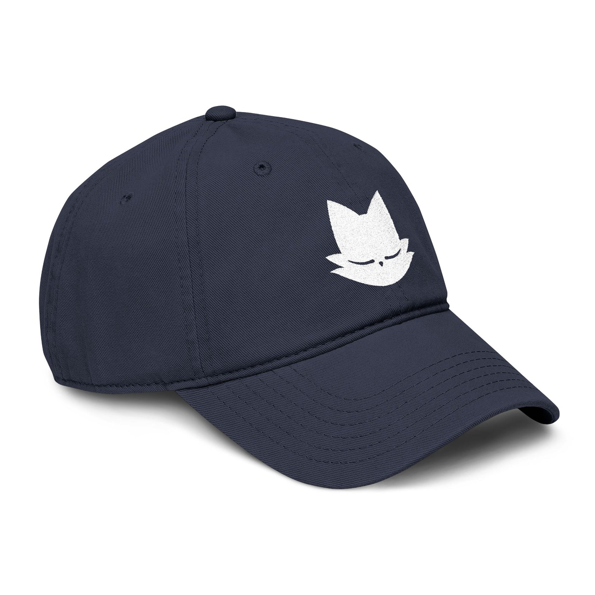 Yi embroidered washed baseball cap inspired by Nine Sols indie metroidvania video game with minimalist gaming design.