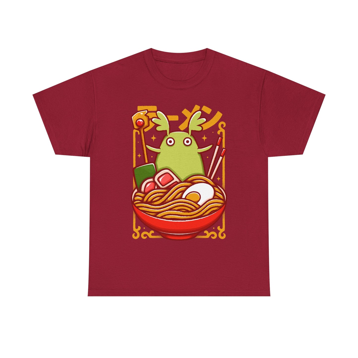Toko Spirit of the Forest ramen t-shirt inspired by Ni no Kuni: Wrath of the White Witch, the beloved fantasy JRPG. Featuring Toko inside a ramen bowl in a cute Japanese art style, this unisex gamer shirt blends magical creature aesthetics with cozy anime vibes. Perfect JRPG merch for fans of Ni no Kuni, fantasy RPG video games, and whimsical character-driven adventures.