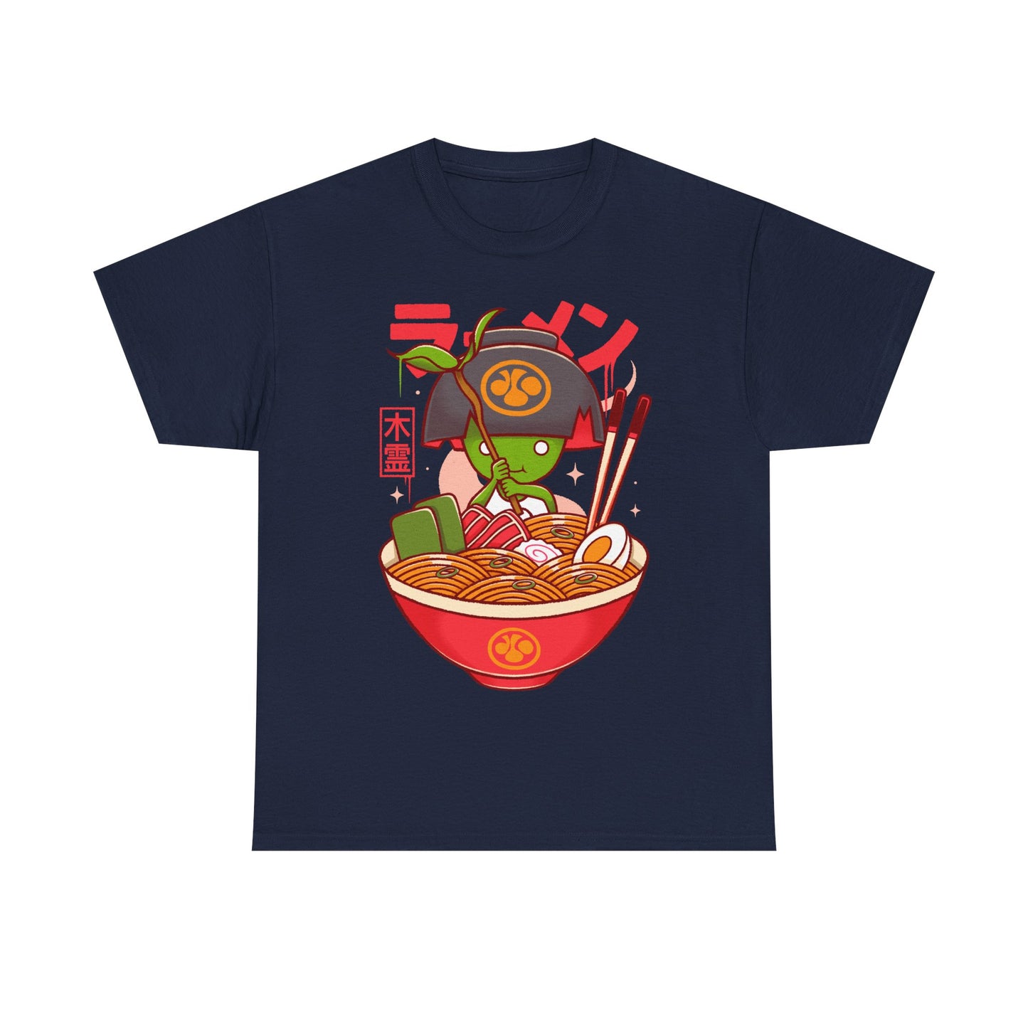 Nioh 3 t-shirt inspired by the action RPG and soulslike video game series, featuring Kodama, green tree spirit from the Nioh games inside a noodles ramen bowl in japanese art style. This unisex gamer shirt celebrates Nioh 3 with a design rooted in Japanese folklore, yokai mythology, and samurai fantasy. High-quality video game merch made for gamers, collectors, and fans of Nioh, Nioh 2, Nioh 3 and dark fantasy action RPGs. Perfect gaming t-shirt for soulslike fans and Japanese mythology lovers.