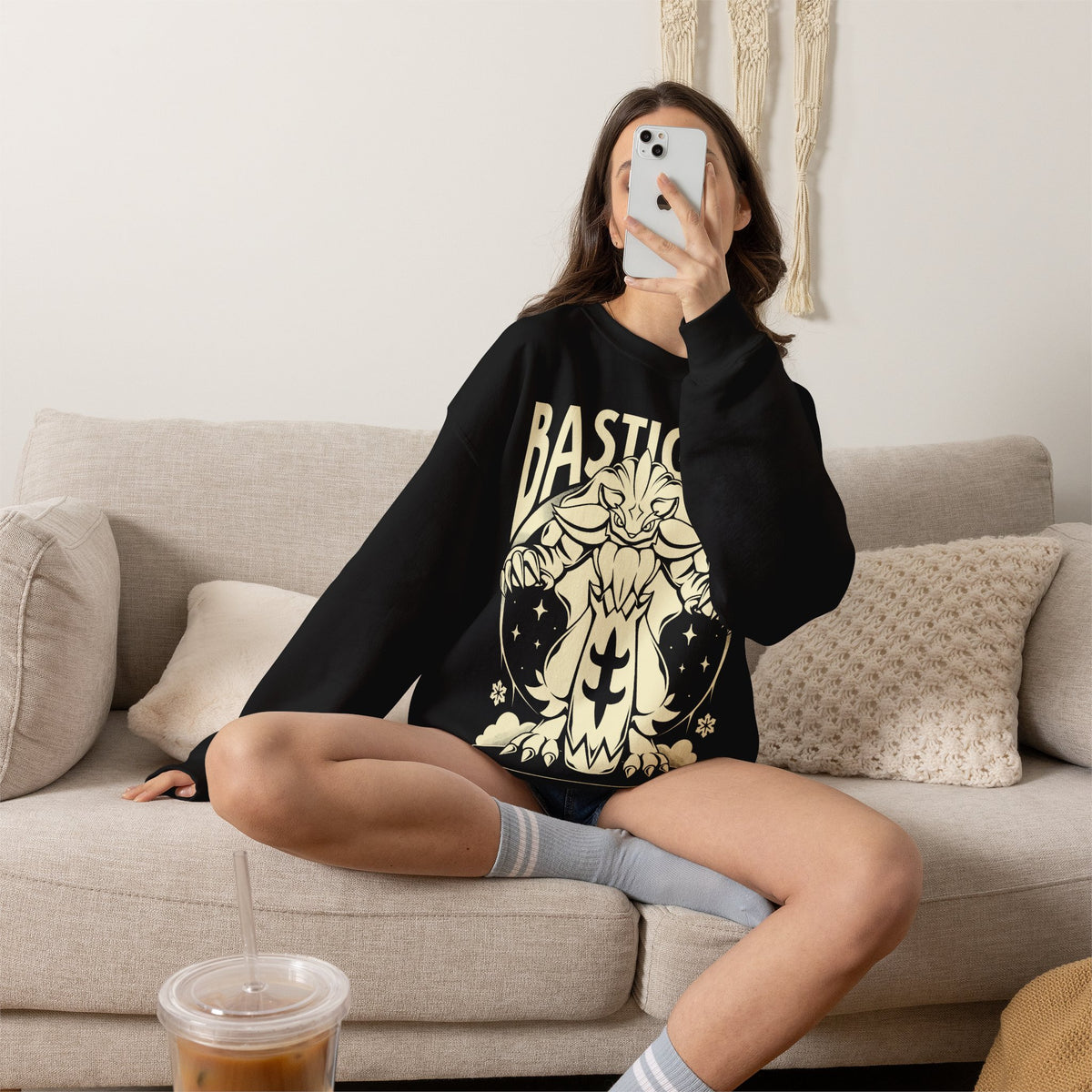 Palworld Bastigor King of Frostfang Ice Pal Unisex Crewneck Sweatshirt