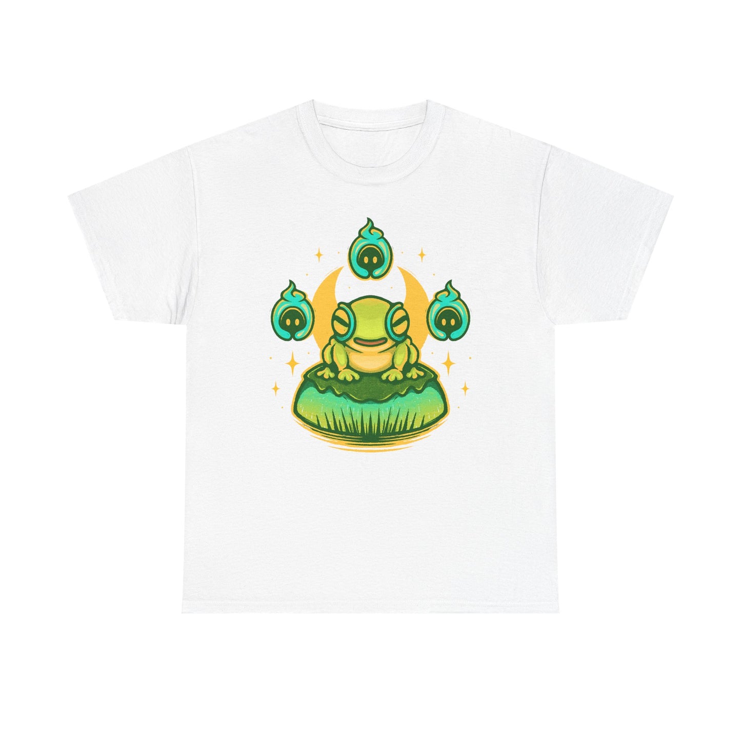 Hades II t-shirt featuring Frinos and the Shades from the indie roguelike game inspired by Greek mythology and dark fantasy design.