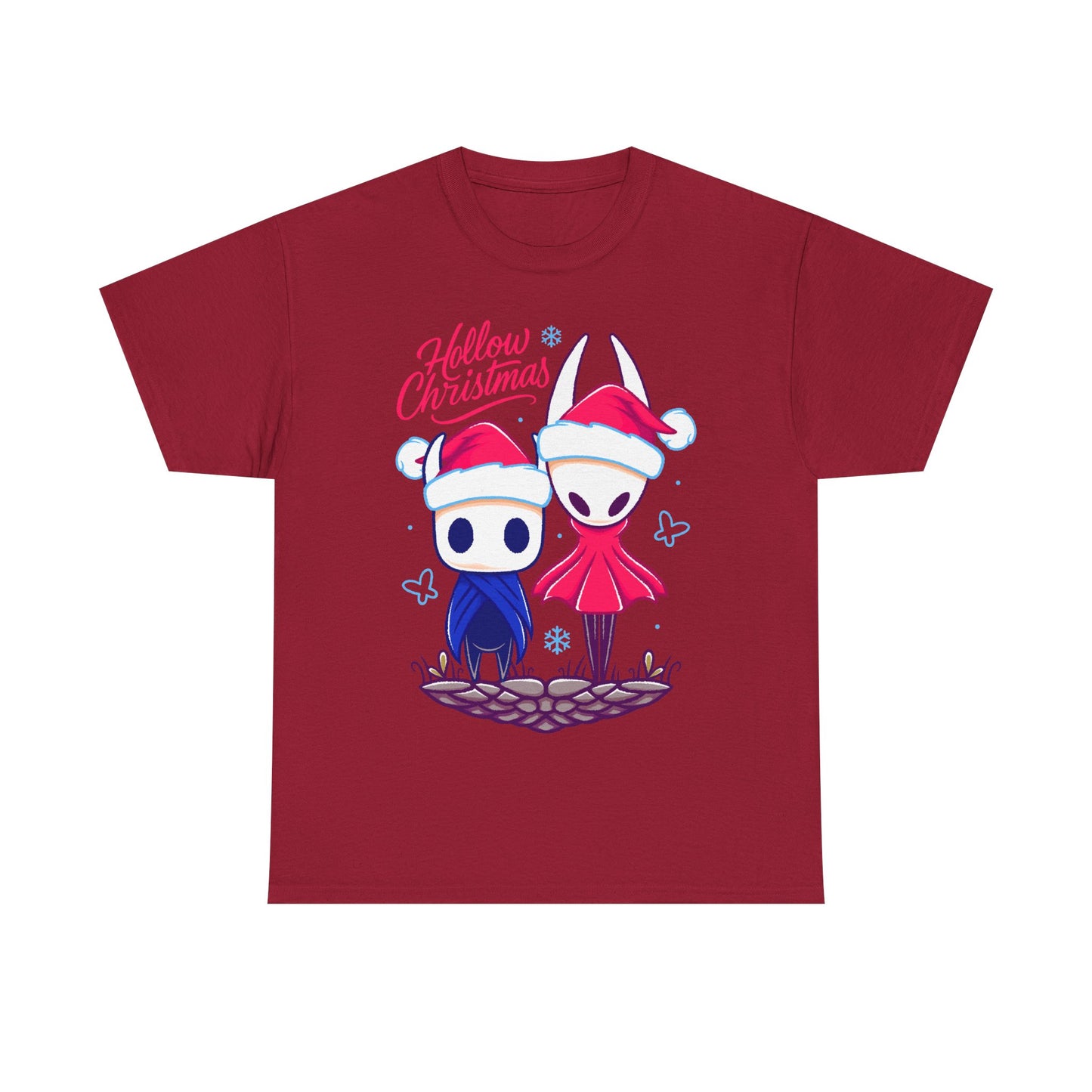 Gamer xmas t-shirt inspired by Hornet and The Knight from Hollow Knight and Hollow Knight Silksong metroidvania indie games in christmas style wearing a Santa hat.

hollow christmas, hollow knight christmas, hollow knight christmas t-shirt, hollow knight christmas tee, hollow knight christmas shirt, hollow knight christmas hornet and the knight shirt, hollow knight xmas t-shirt,  hollow knight cute kwaii crhistmas t-shirt, cute kwaii hollow knight merch, hollow knight silksong cute kawaii xmas