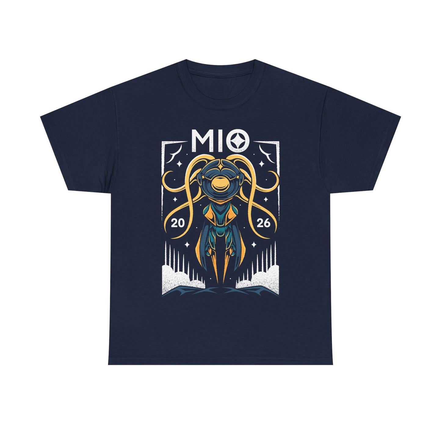 Mio MIO: Memories in Orbit t-shirt featuring the main protagonist from the indie metroidvania platformer game. Unisex gamer tee inspired by the atmospheric sci-fi world of MIO: Memories in Orbit, perfect for fans of indie action platformers, metroidvania exploration, and futuristic character designs. High-quality printed video game merch ideal for collectors, indie game lovers, and gamers who enjoy stylish fan apparel and niche gaming communities. Mio memories in orbit fanart t-shirt merch.