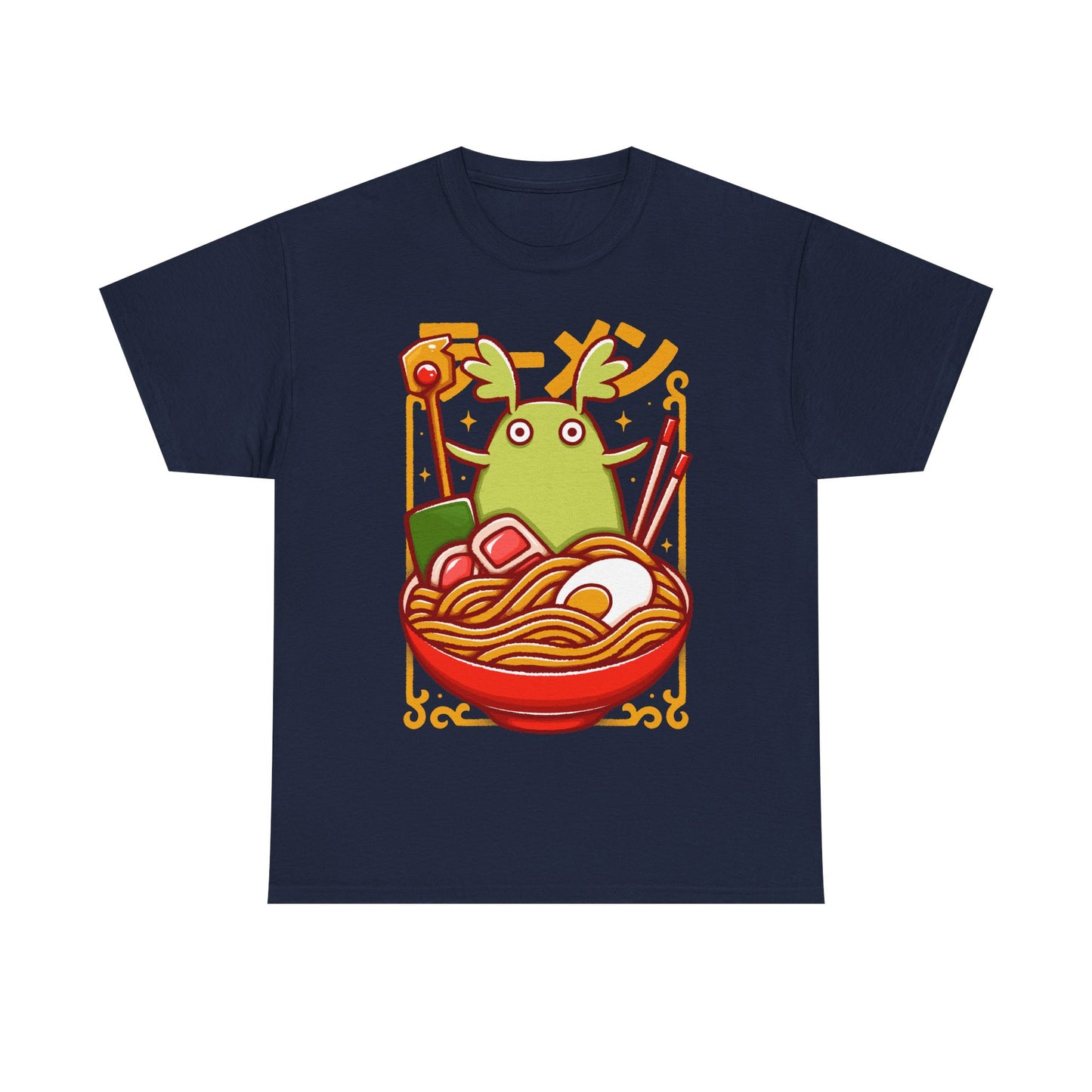 Toko Spirit of the Forest ramen t-shirt inspired by Ni no Kuni: Wrath of the White Witch, the beloved fantasy JRPG. Featuring Toko inside a ramen bowl in a cute Japanese art style, this unisex gamer shirt blends magical creature aesthetics with cozy anime vibes. Perfect JRPG merch for fans of Ni no Kuni, fantasy RPG video games, and whimsical character-driven adventures.