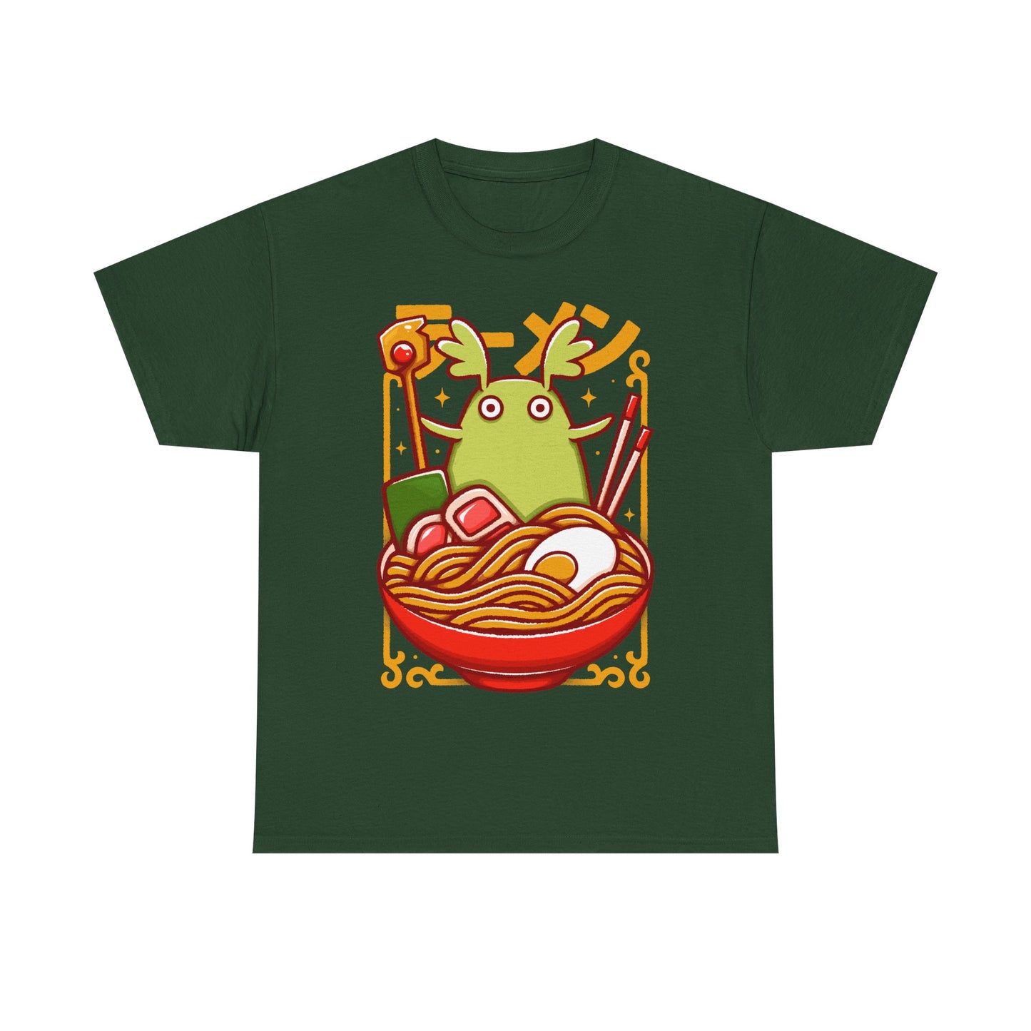 Toko Spirit of the Forest ramen t-shirt inspired by Ni no Kuni: Wrath of the White Witch, the beloved fantasy JRPG. Featuring Toko inside a ramen bowl in a cute Japanese art style, this unisex gamer shirt blends magical creature aesthetics with cozy anime vibes. Perfect JRPG merch for fans of Ni no Kuni, fantasy RPG video games, and whimsical character-driven adventures.
