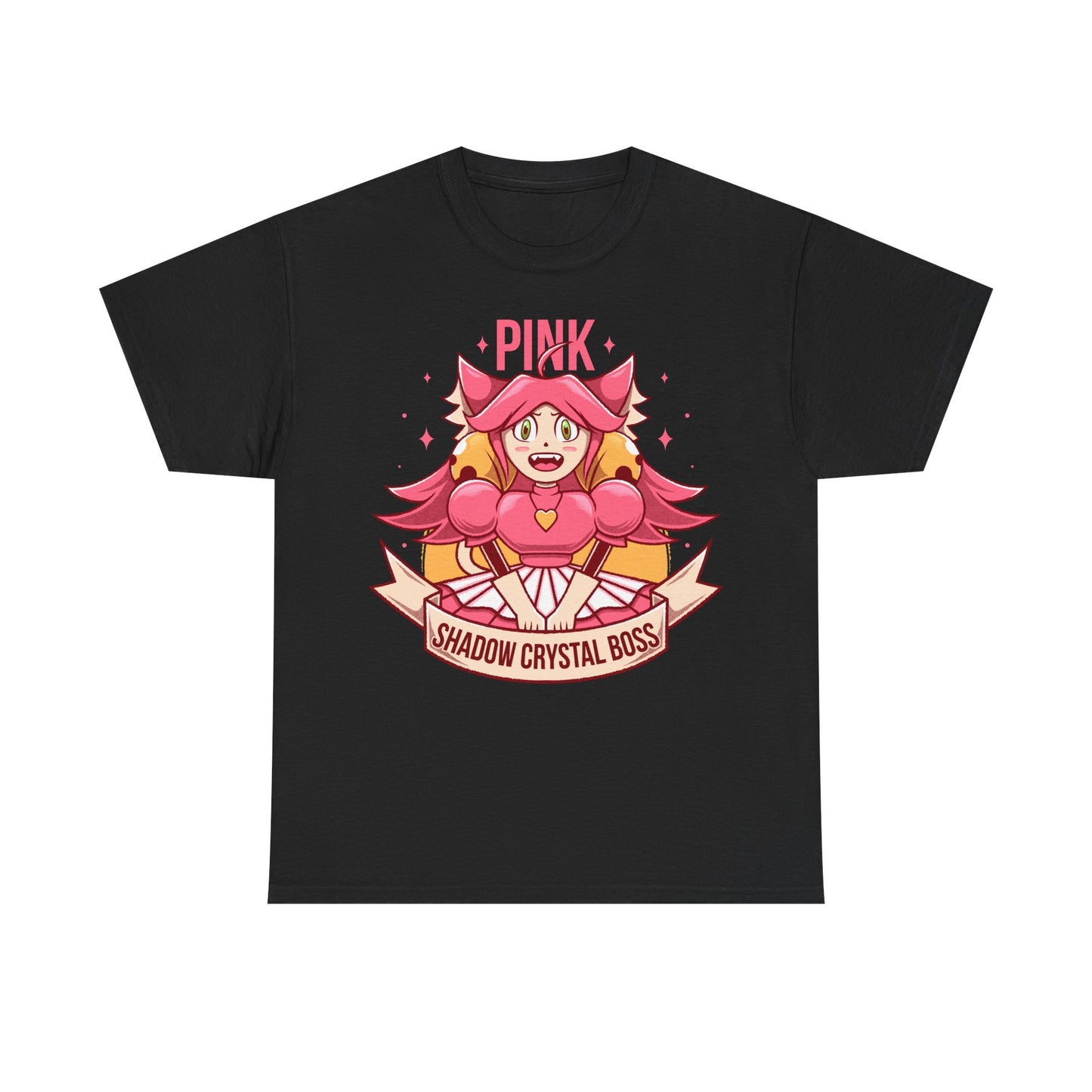 Mad Mew Mew t-shirt inspired by the Pink Shadow Crystal Secret Boss from Deltarune Chapter 5 and the iconic Undertale character.