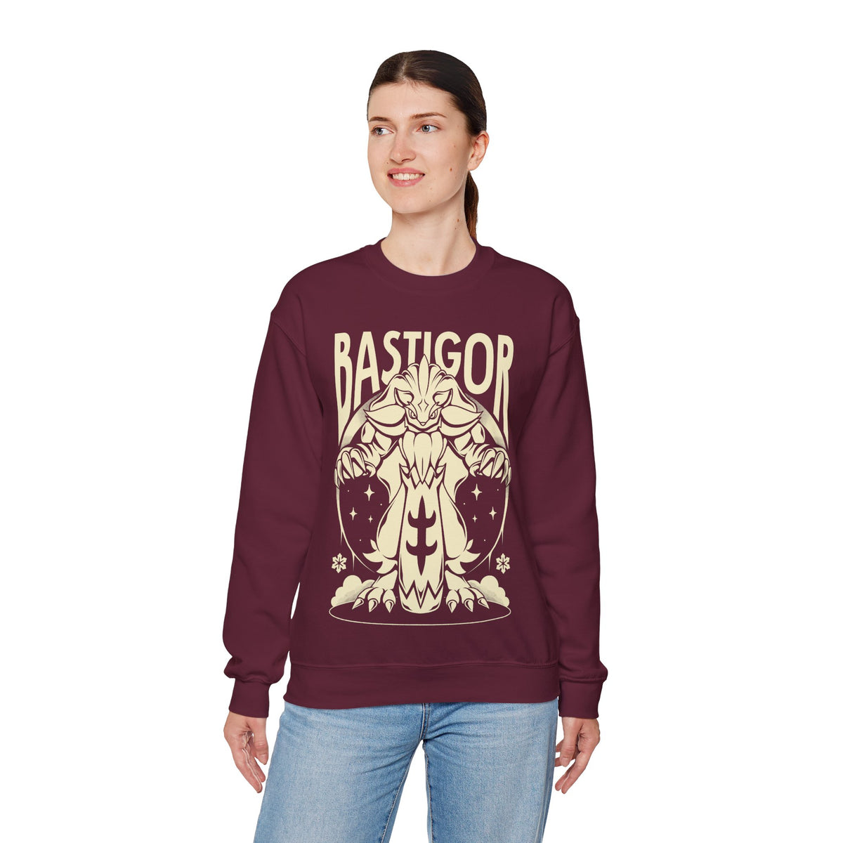 Palworld Bastigor King of Frostfang Ice Pal Unisex Crewneck Sweatshirt