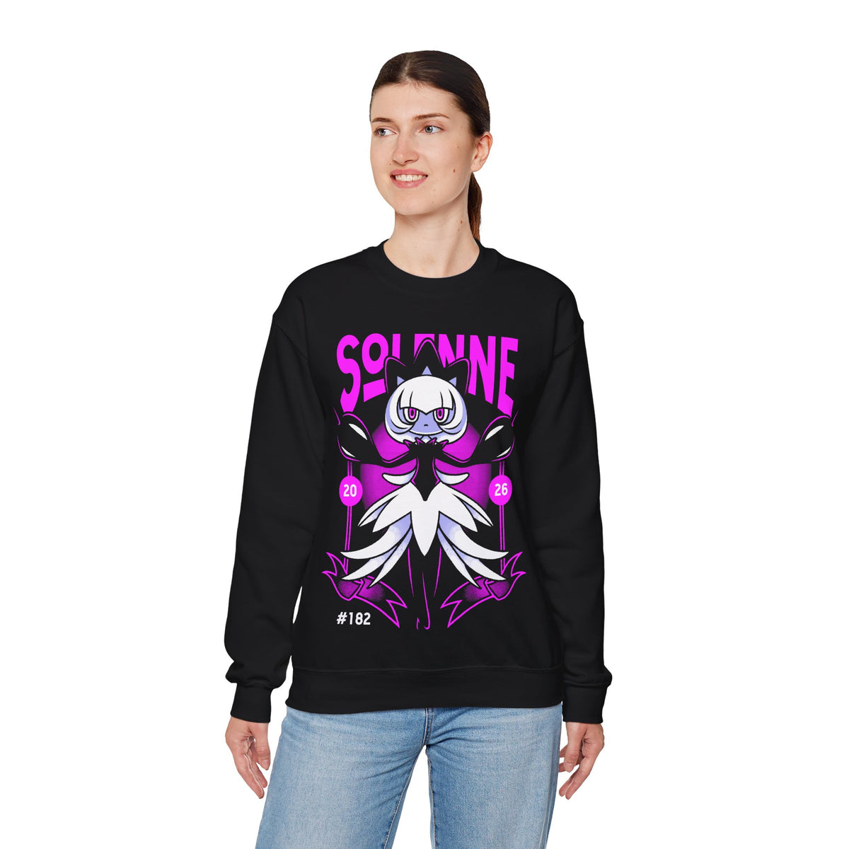Palworld Solenne Untainted Maiden Dark Pal Unisex Crewneck Sweatshirt