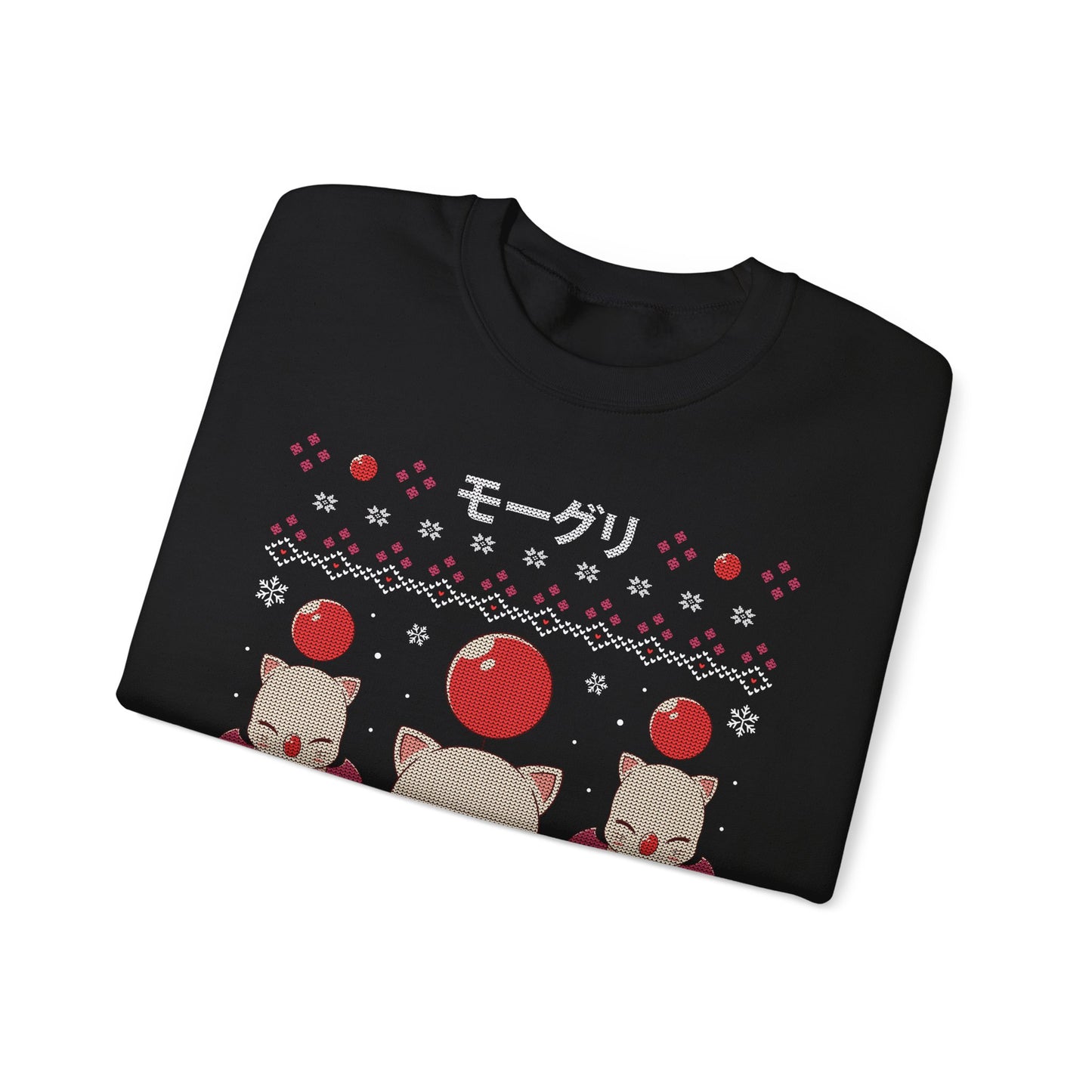 Gamer xmas crewneck sweatshirt inspired by cute moogle, moguri, mōguri, kupo creatures from final fantasy video game series in ugly christmas sweater art style.

final fantasy moogle xmas sweater, final fantasy merch, final fantasy video games christmas merch, final fantasy xmas merch, final fantasy crewneck sweater, final fantasy xiv merch, final fantasy vii merch, gaming crewneck sweatshirt, gamer sweatshirt, cute kawaii gaming sweatshirt, final fantasy video games gift, gamer xmas gift, xmas
