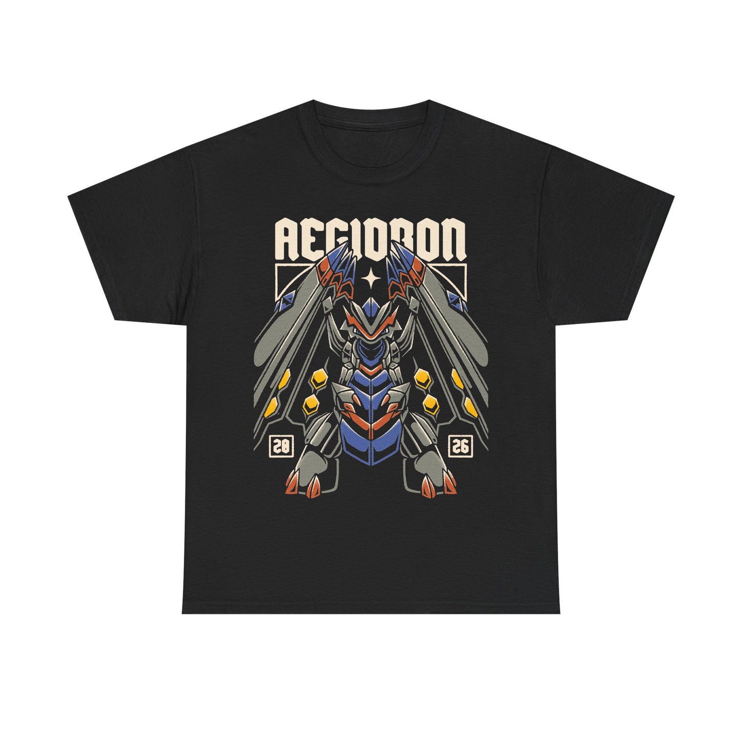 Palworld Aegidron #184 Dragon Ground Pal t-shirt featuring the Guardian of Luminous Trails introduced in Palworld 1.0.