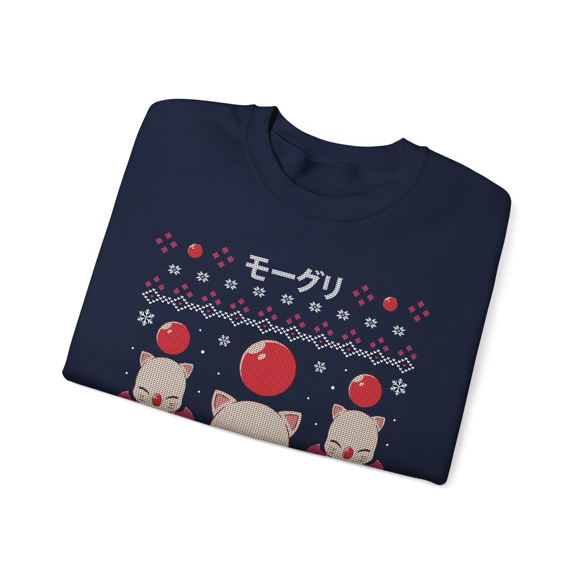 Gamer xmas crewneck sweatshirt inspired by cute moogle, moguri, mōguri, kupo creatures from final fantasy video game series in ugly christmas sweater art style.

final fantasy moogle xmas sweater, final fantasy merch, final fantasy video games christmas merch, final fantasy xmas merch, final fantasy crewneck sweater, final fantasy xiv merch, final fantasy vii merch, gaming crewneck sweatshirt, gamer sweatshirt, cute kawaii gaming sweatshirt, final fantasy video games gift, gamer xmas gift, xmas