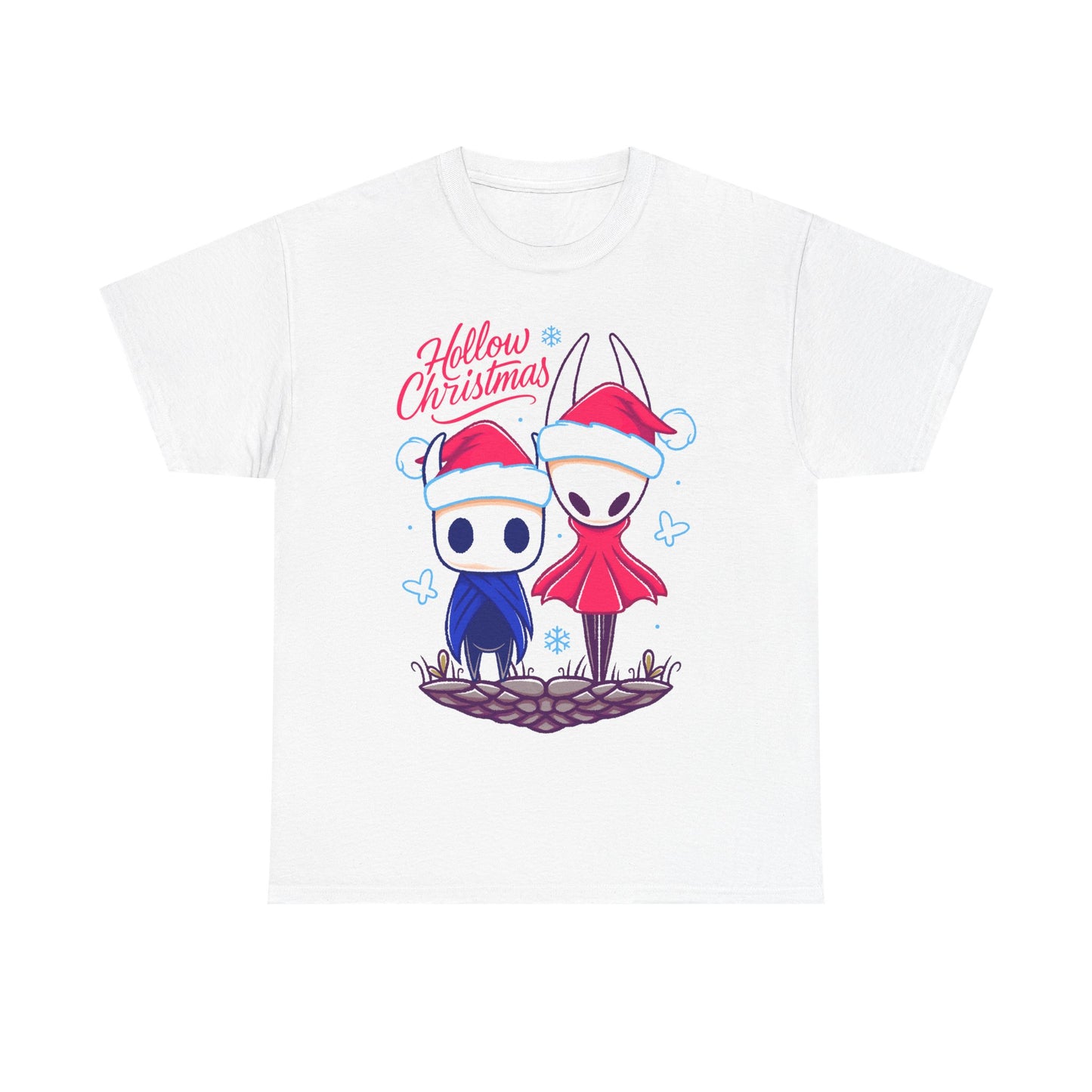 Gamer xmas t-shirt inspired by Hornet and The Knight from Hollow Knight and Hollow Knight Silksong metroidvania indie games in christmas style wearing a Santa hat.

hollow christmas, hollow knight christmas, hollow knight christmas t-shirt, hollow knight christmas tee, hollow knight christmas shirt, hollow knight christmas hornet and the knight shirt, hollow knight xmas t-shirt,  hollow knight cute kwaii crhistmas t-shirt, cute kwaii hollow knight merch, hollow knight silksong cute kawaii xmas