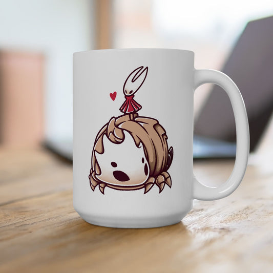 Hornet & Bell Beast - Hollow Knight Silksong Ceramic Mug, 11oz, 15oz