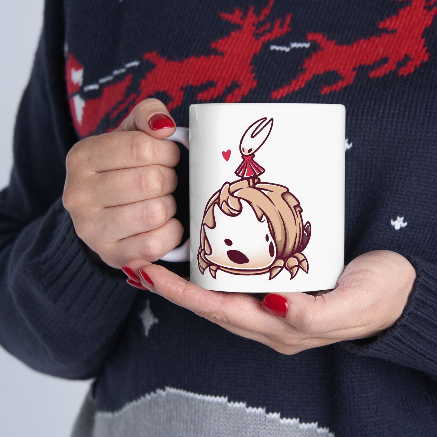 Hornet & Bell Beast - Hollow Knight Silksong Ceramic Mug, 11oz, 15oz