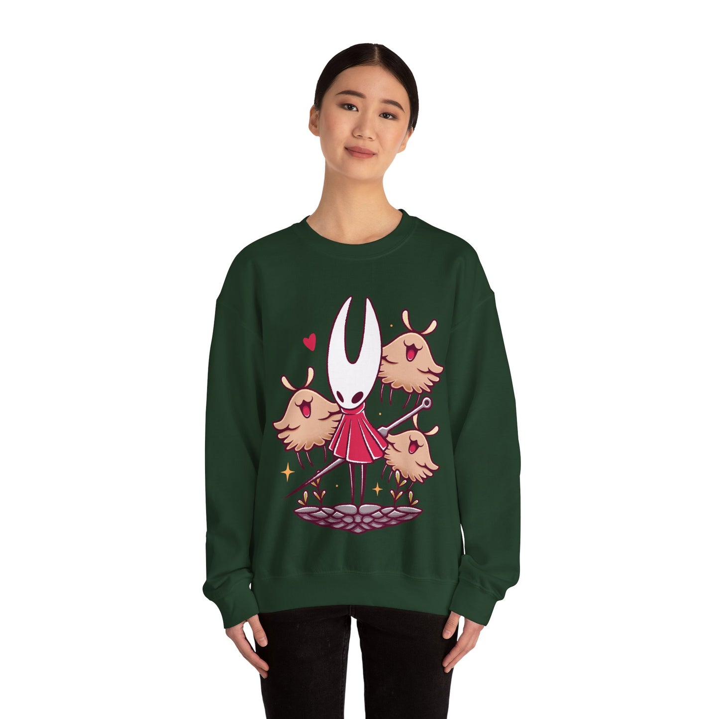 Hornet & Lost Fleas Hollow Knight Silksong Unisex Crewneck Sweatshirt