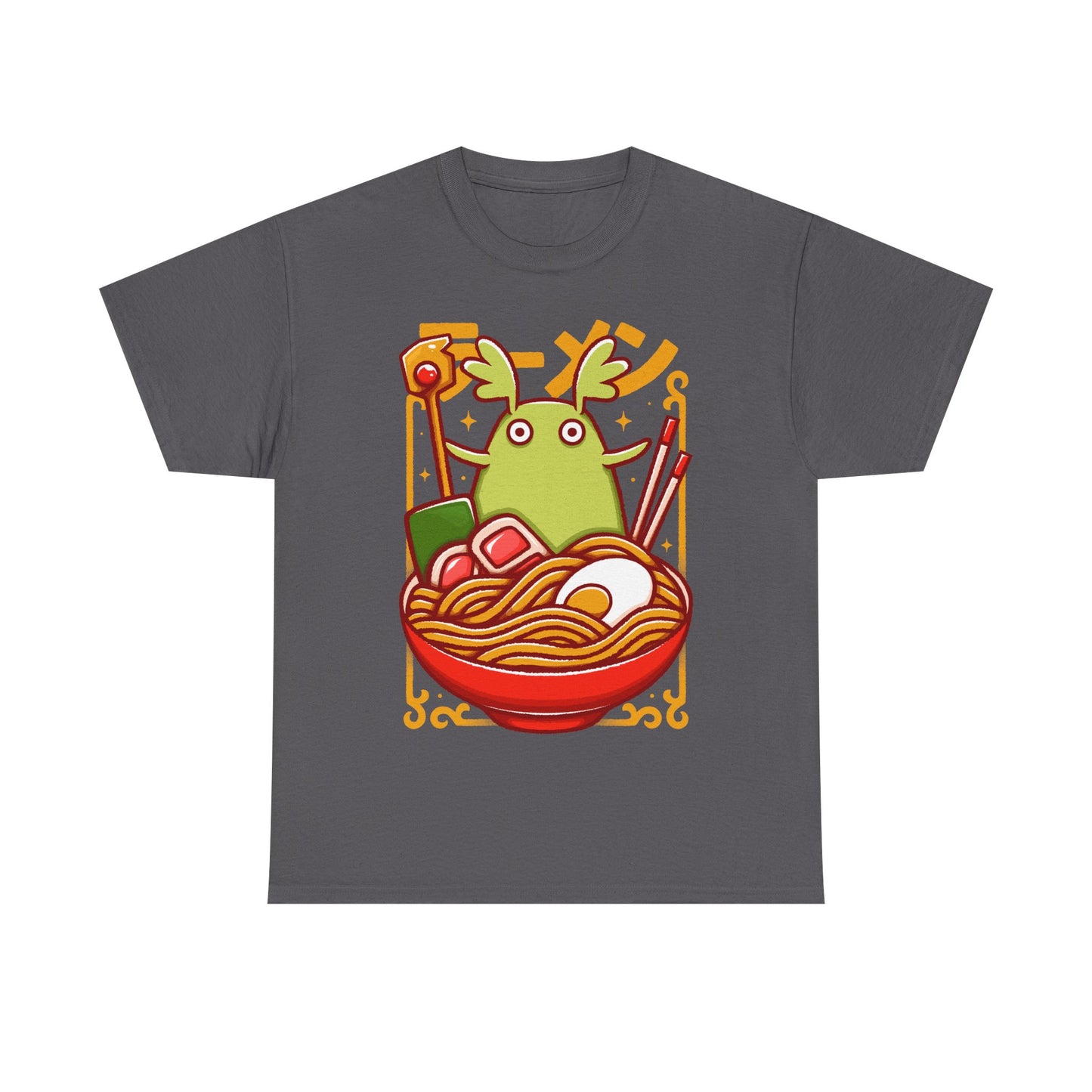 Toko Spirit of the Forest ramen t-shirt inspired by Ni no Kuni: Wrath of the White Witch, the beloved fantasy JRPG. Featuring Toko inside a ramen bowl in a cute Japanese art style, this unisex gamer shirt blends magical creature aesthetics with cozy anime vibes. Perfect JRPG merch for fans of Ni no Kuni, fantasy RPG video games, and whimsical character-driven adventures.