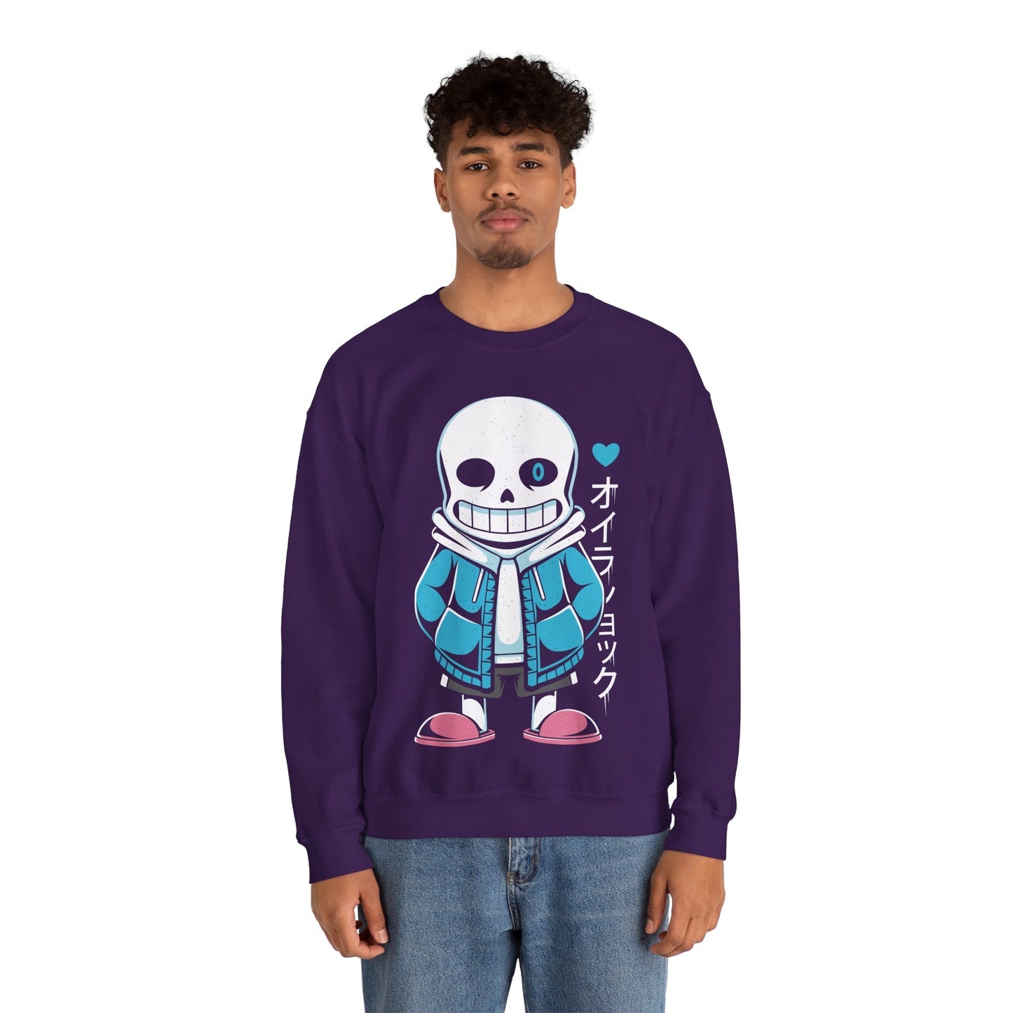 Sans Lazy Bones Undertale Indie Game Crewneck Sweatshirt